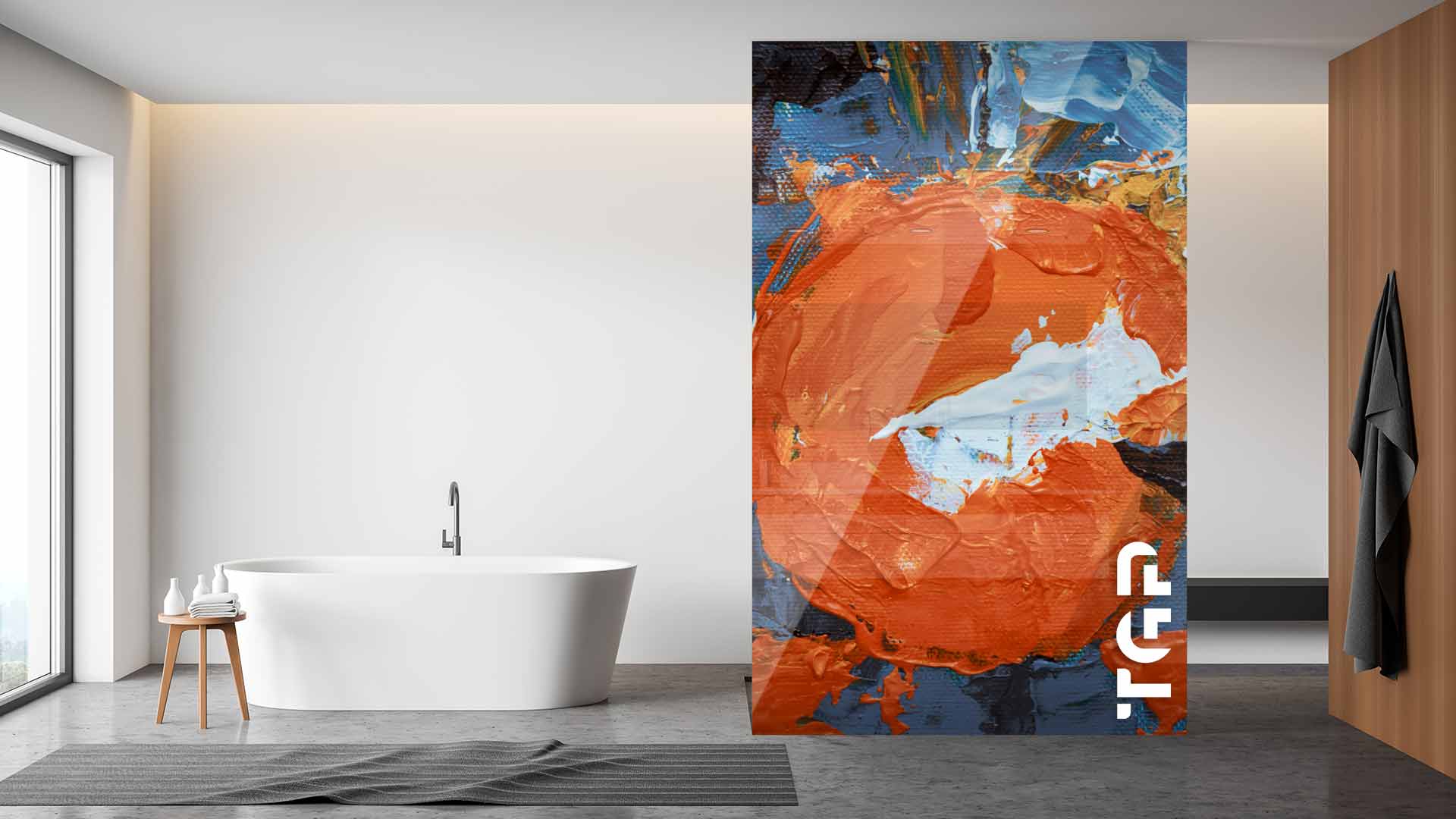 ART002 Paravan dus din sticlă printată