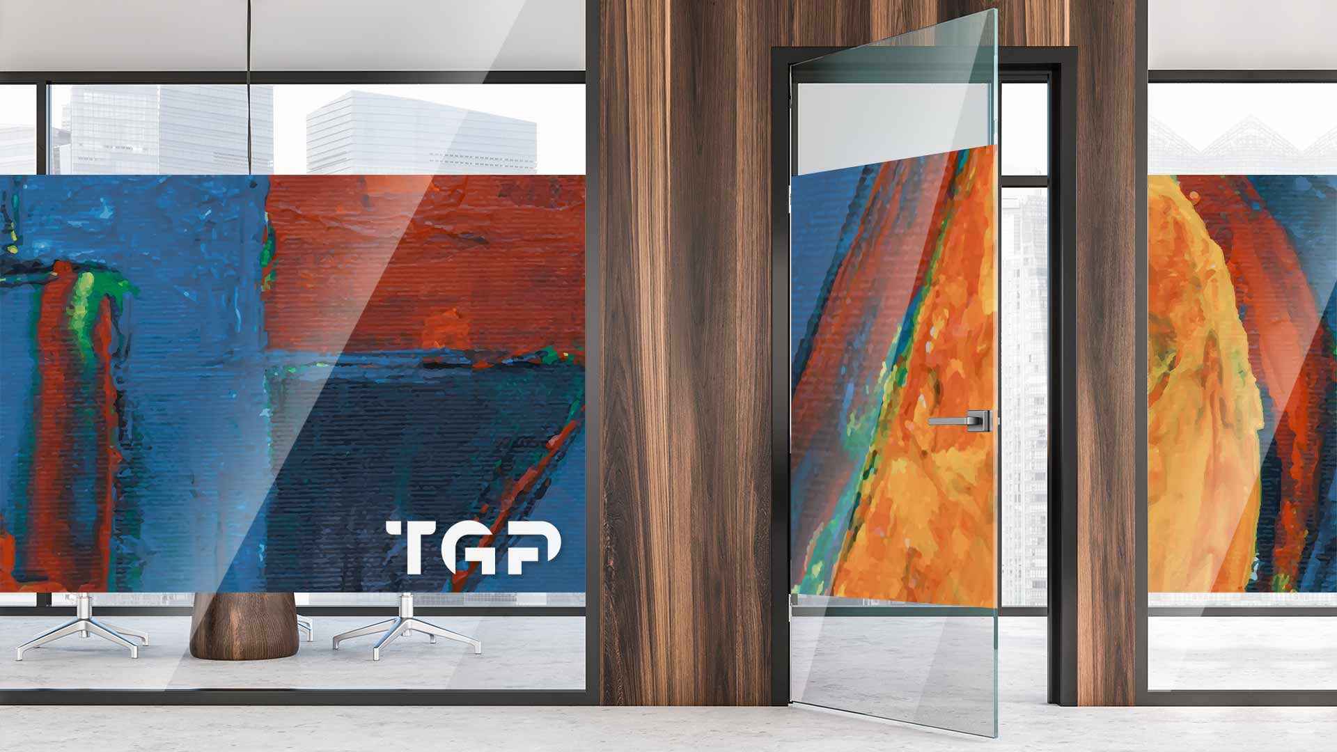 ART003 Partitie sticla printata office