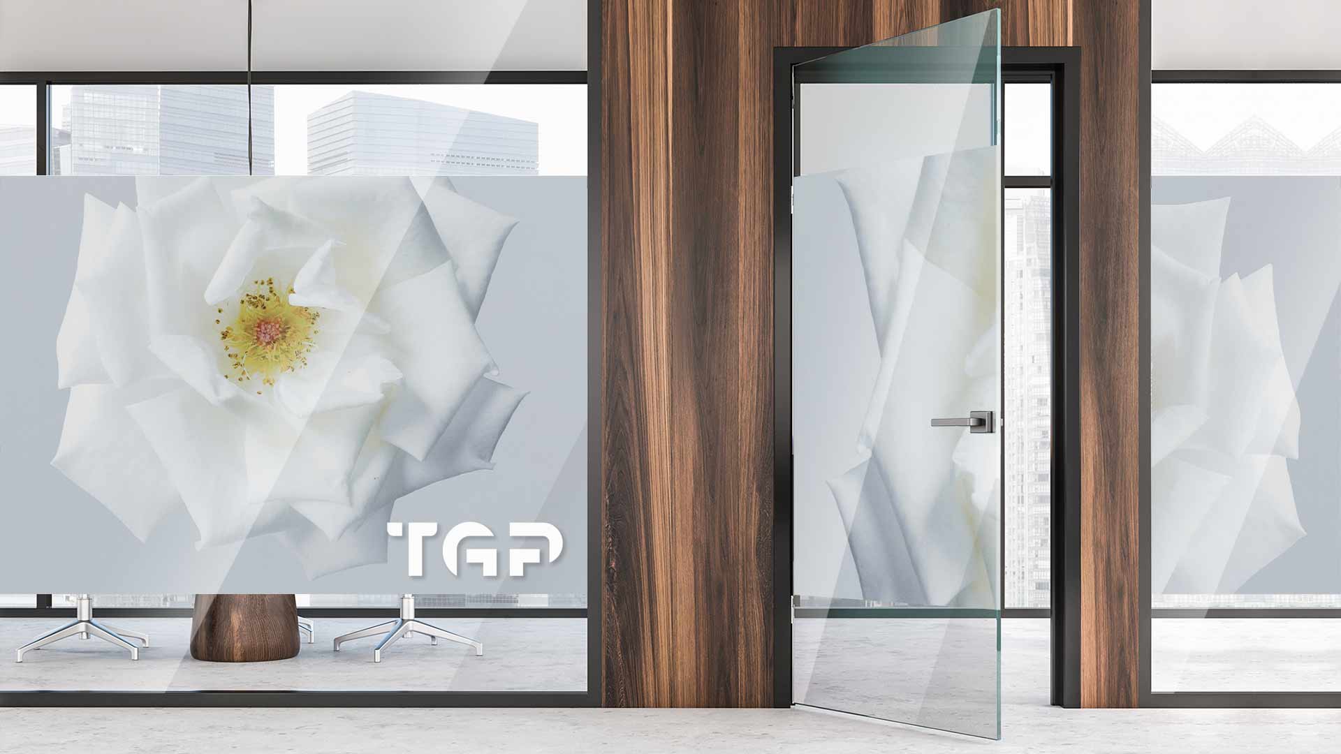 FLW019 Partitie sticla printata office FLW019 Partitie sticla printata office