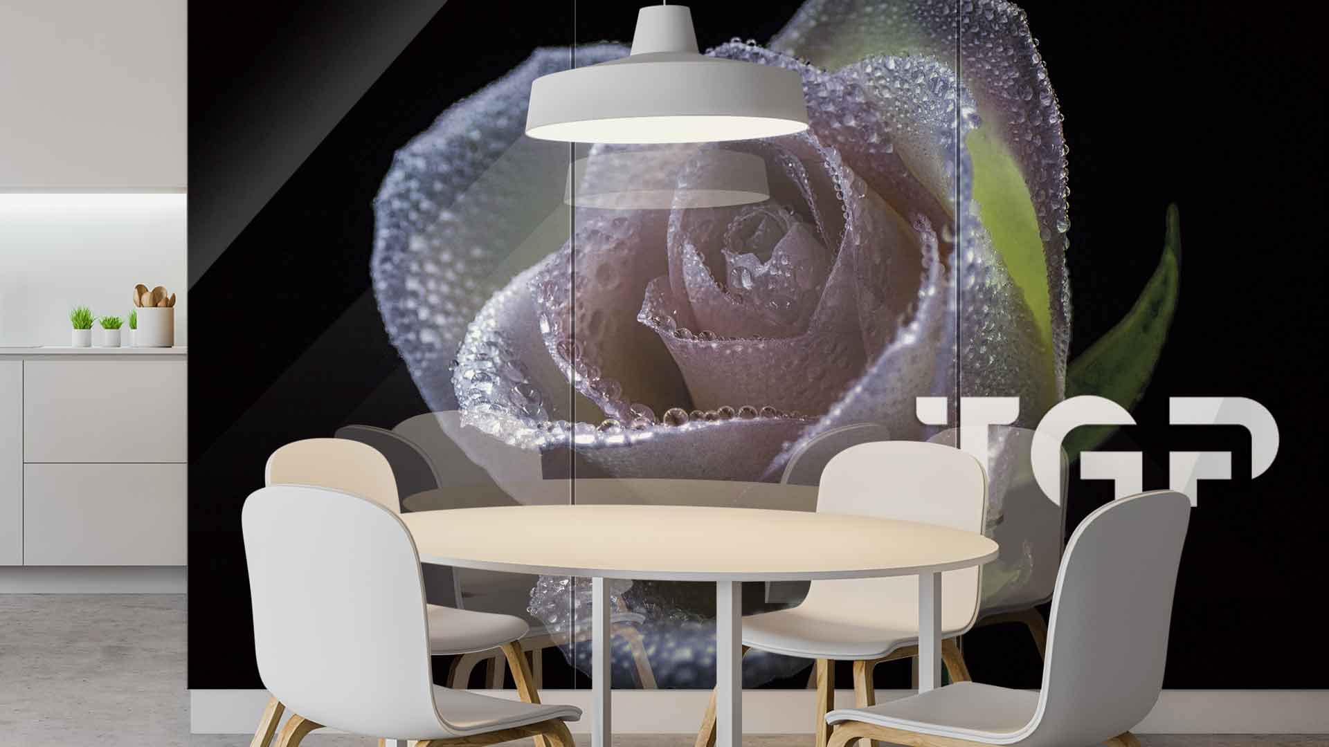 FLW027 sticlă printată bucătărie placare perete
