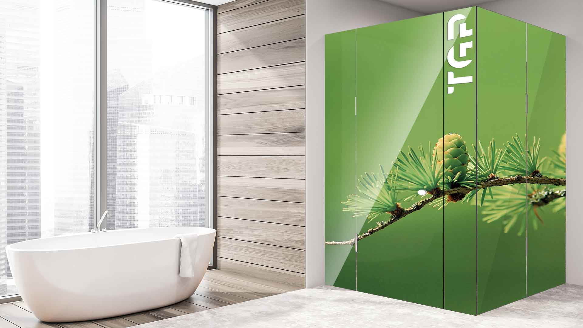 FRT019 cabina dus sticla printata FRT019 cabina dus sticla printata