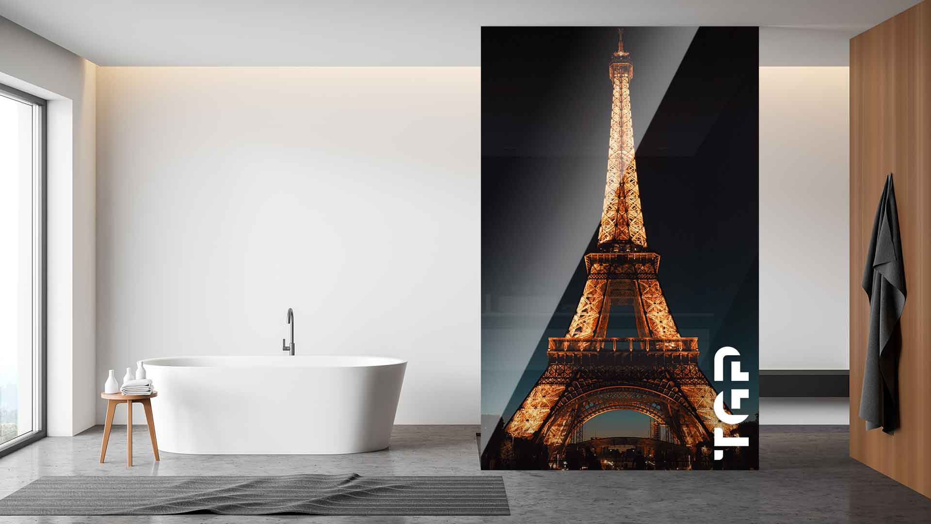 LDM002 Paravan dus sticla printata