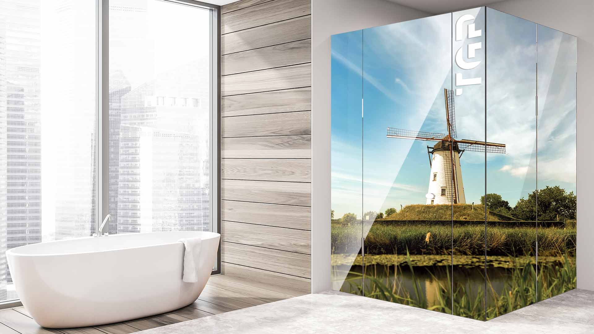 LDM020 cabina dus sticla printata LDM020 cabina dus sticla printata