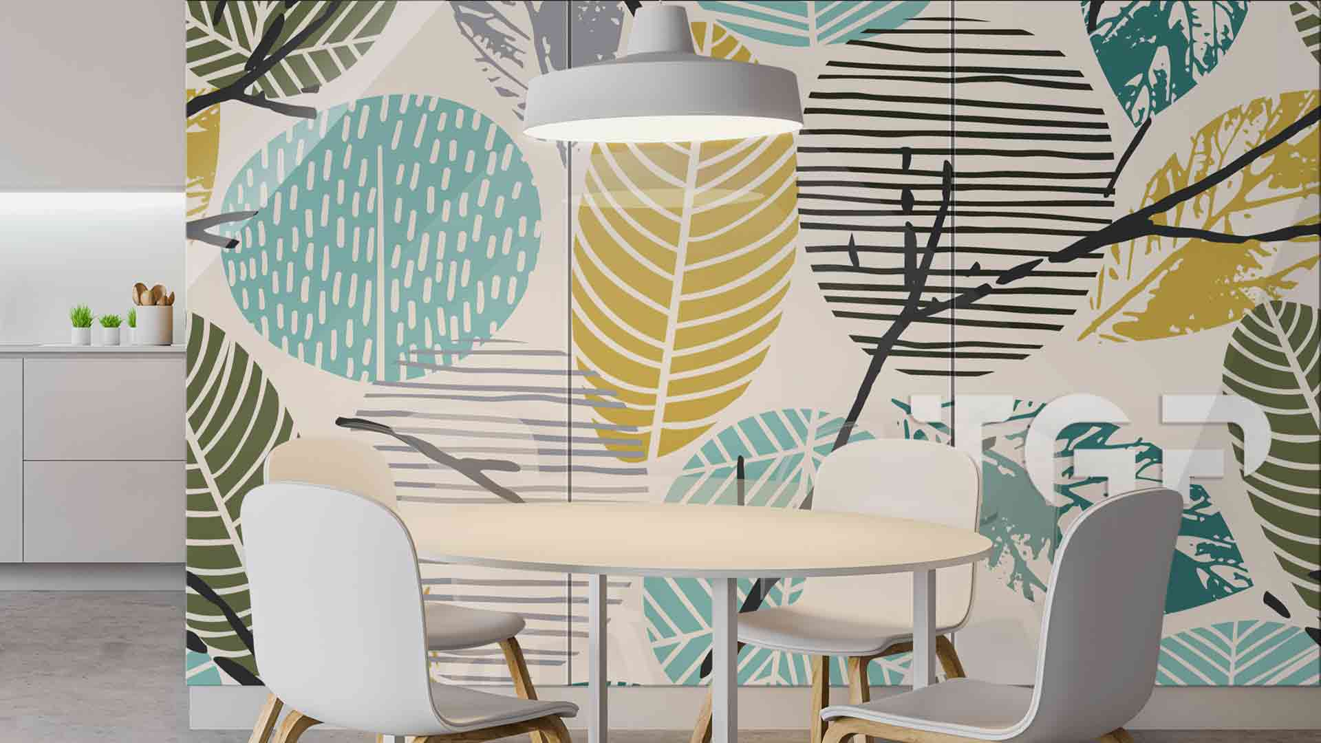 LEF014 sticlă printată bucătărie placare perete