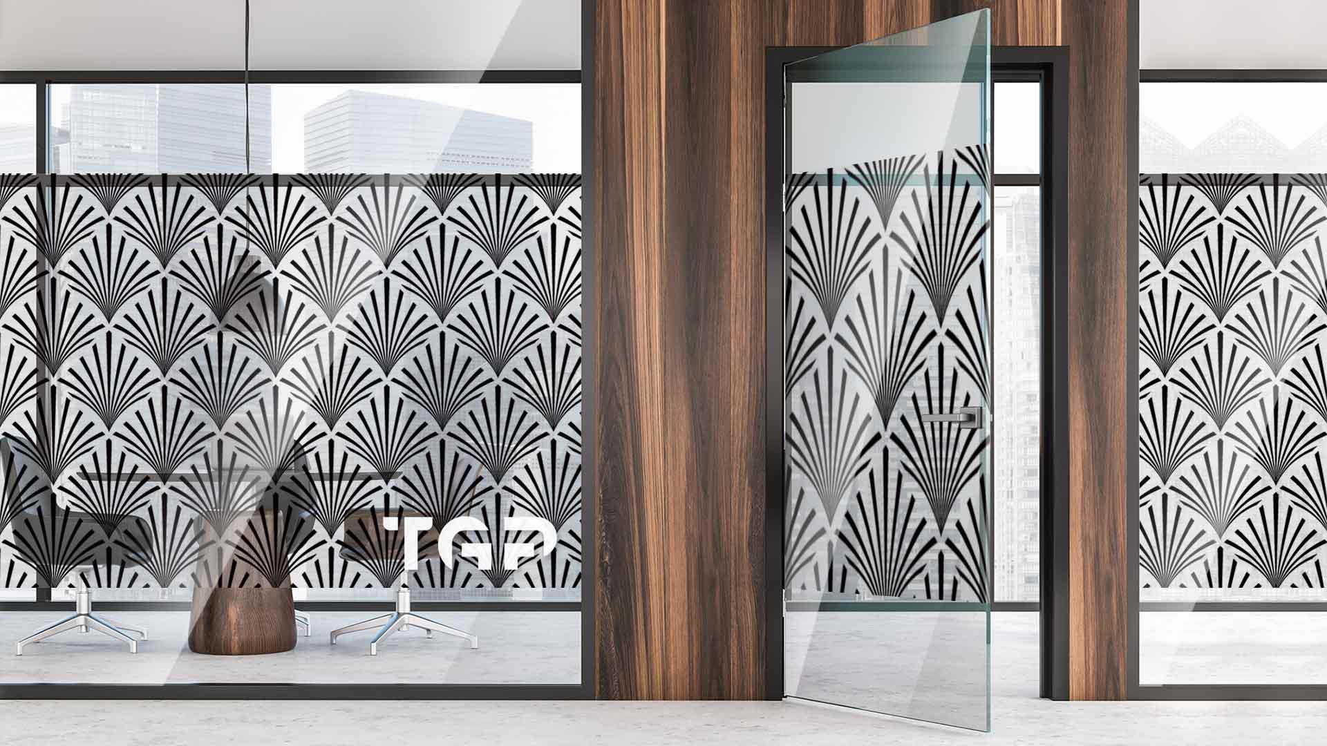Partitie sticla printata office Luxury