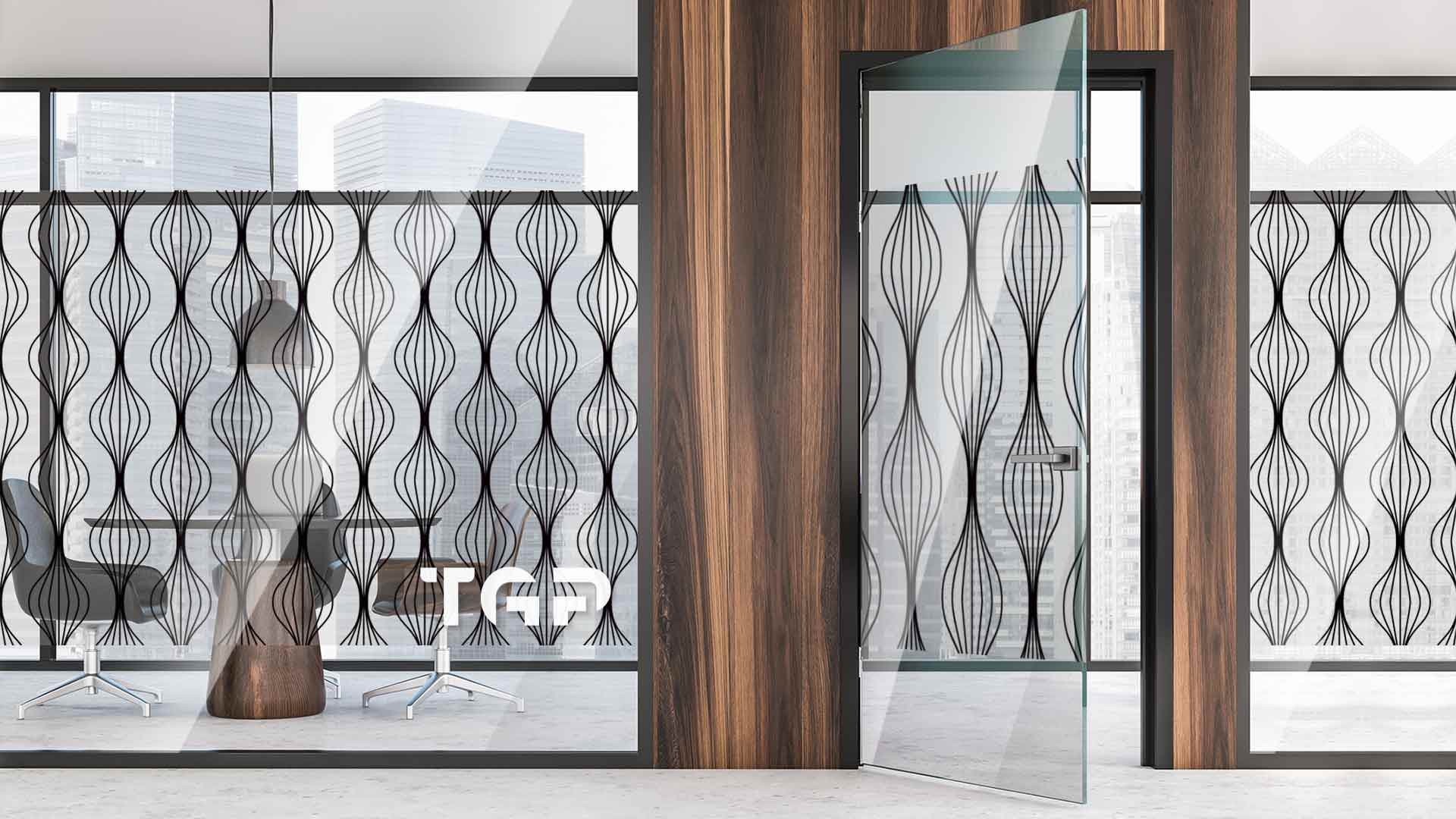 Partitie sticla printata office Luxury