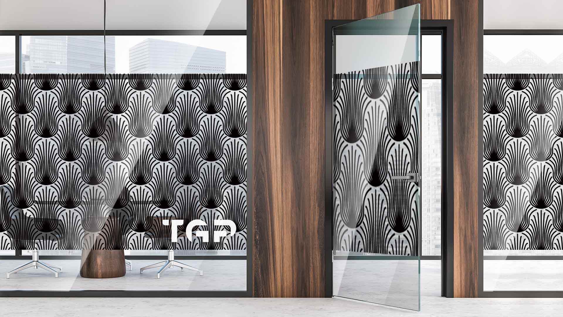 Partitie sticla printata office Luxury