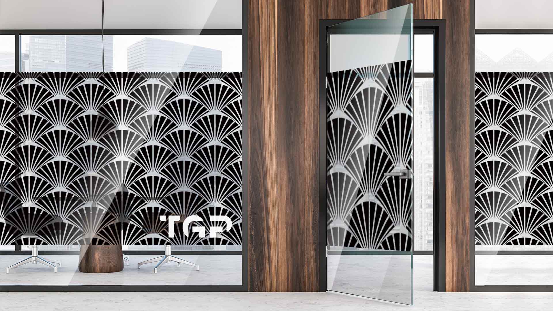 Partitie sticla printata office Luxury