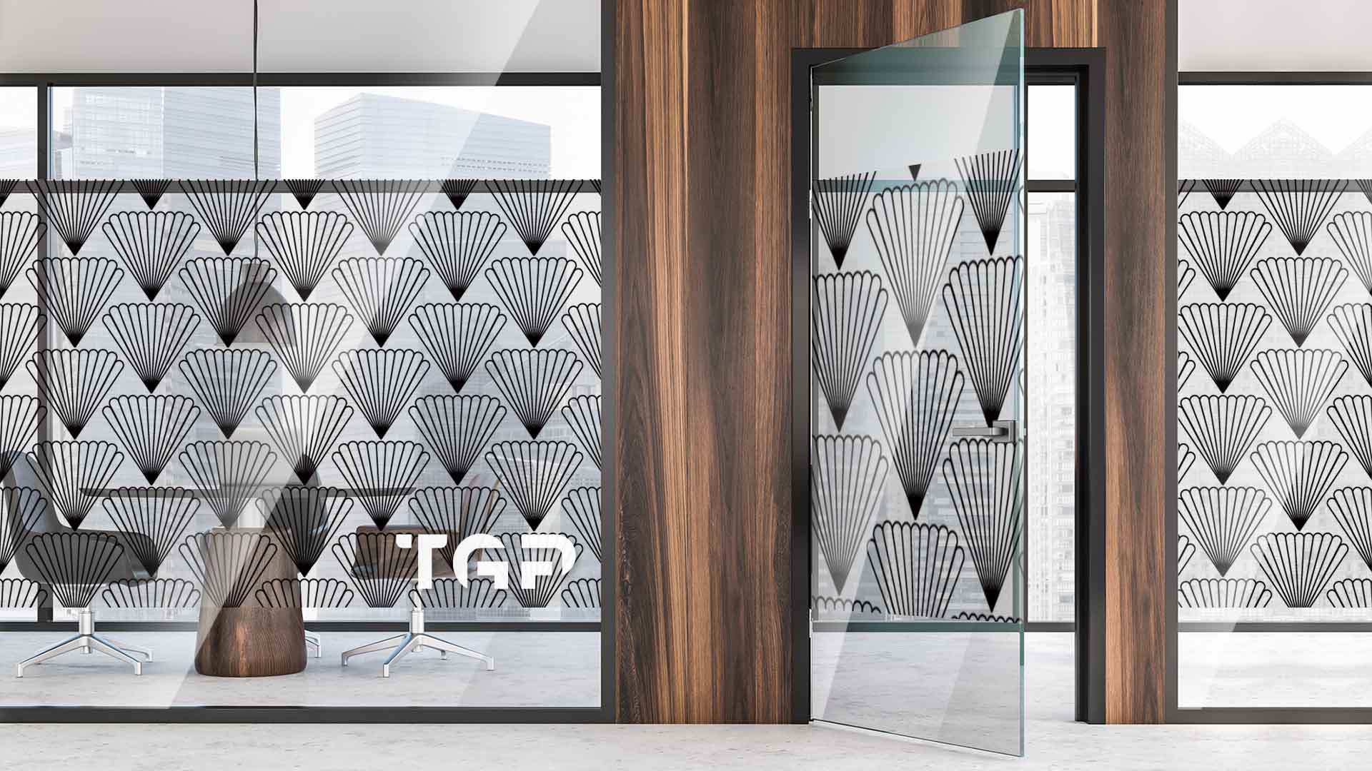 Partitie sticla printata office Luxury