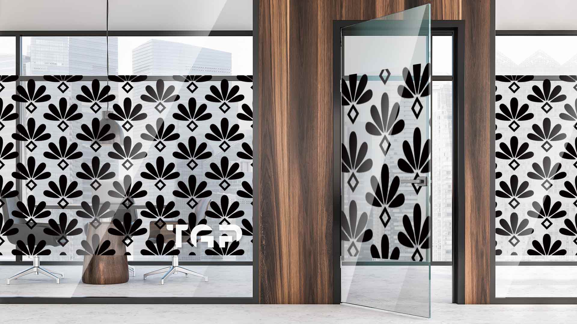 Partitie sticla printata office Luxury