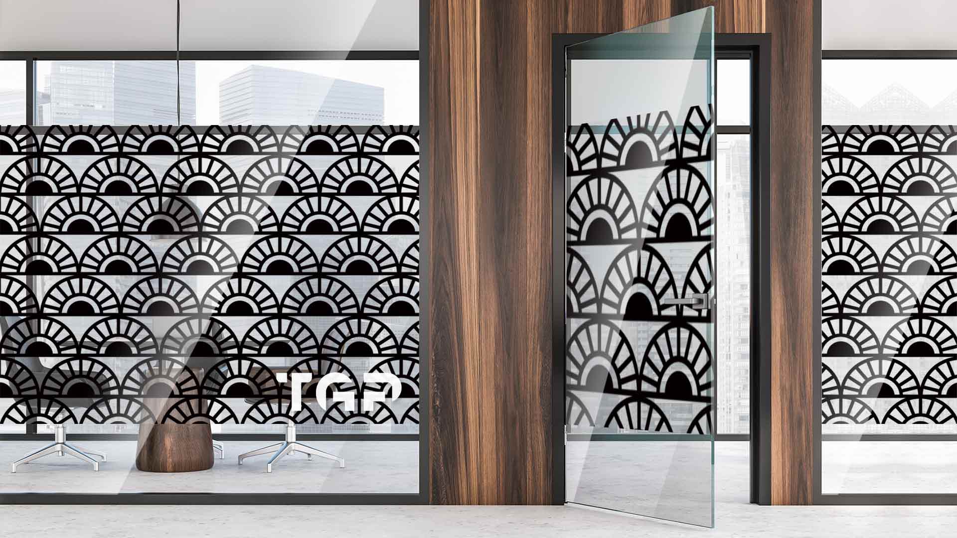 Partitie sticla printata office Luxury