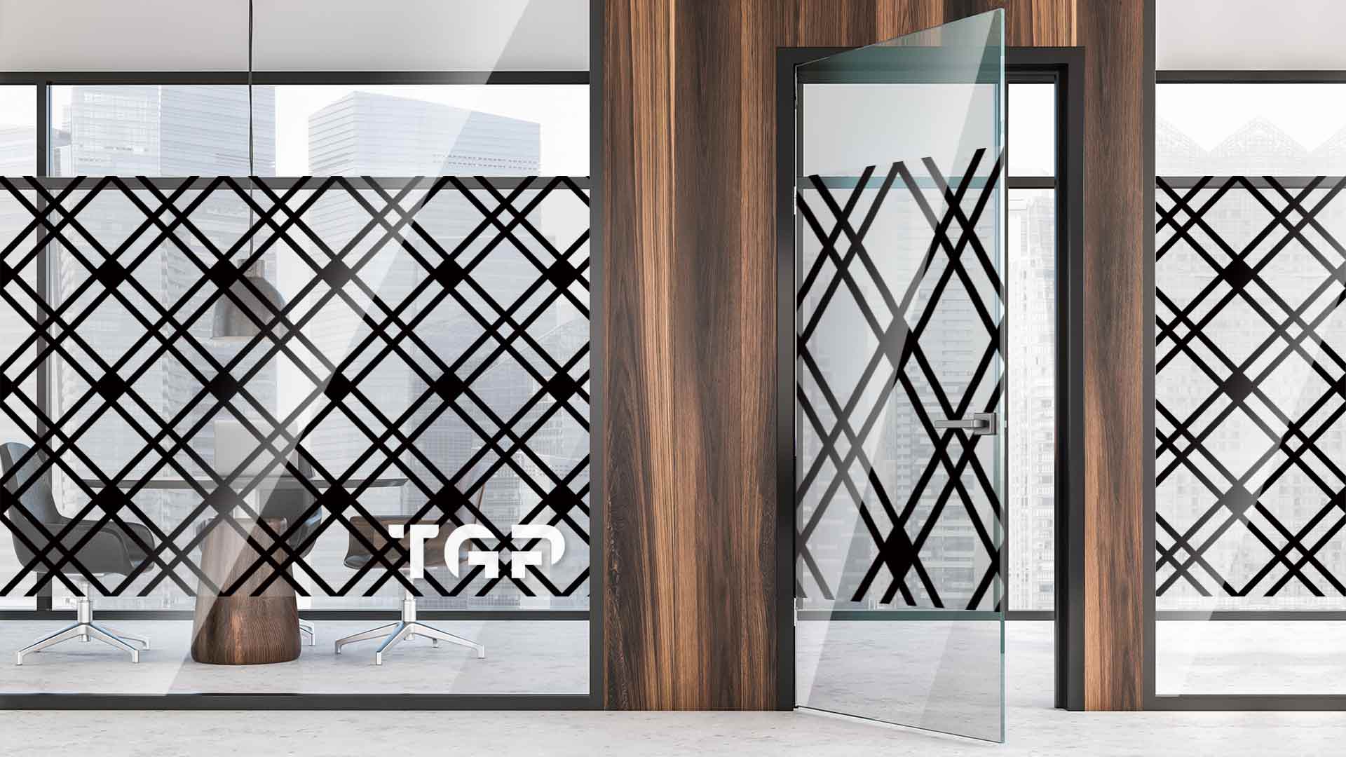 Partitie sticla printata office Luxury