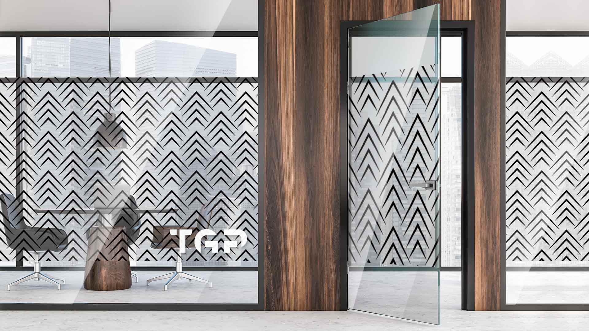 Partitie sticla printata office Luxury