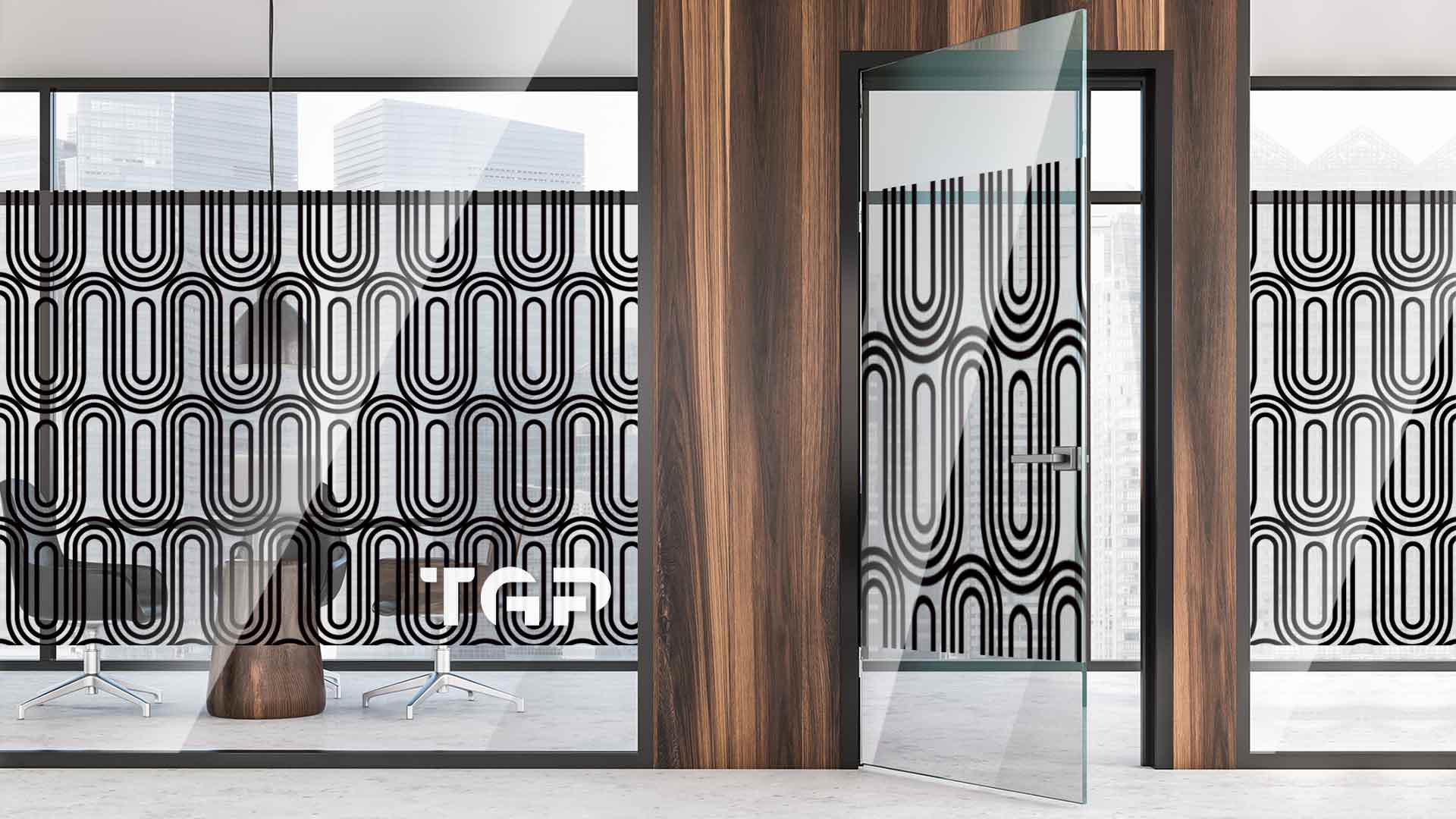 Partitie sticla printata office Luxury