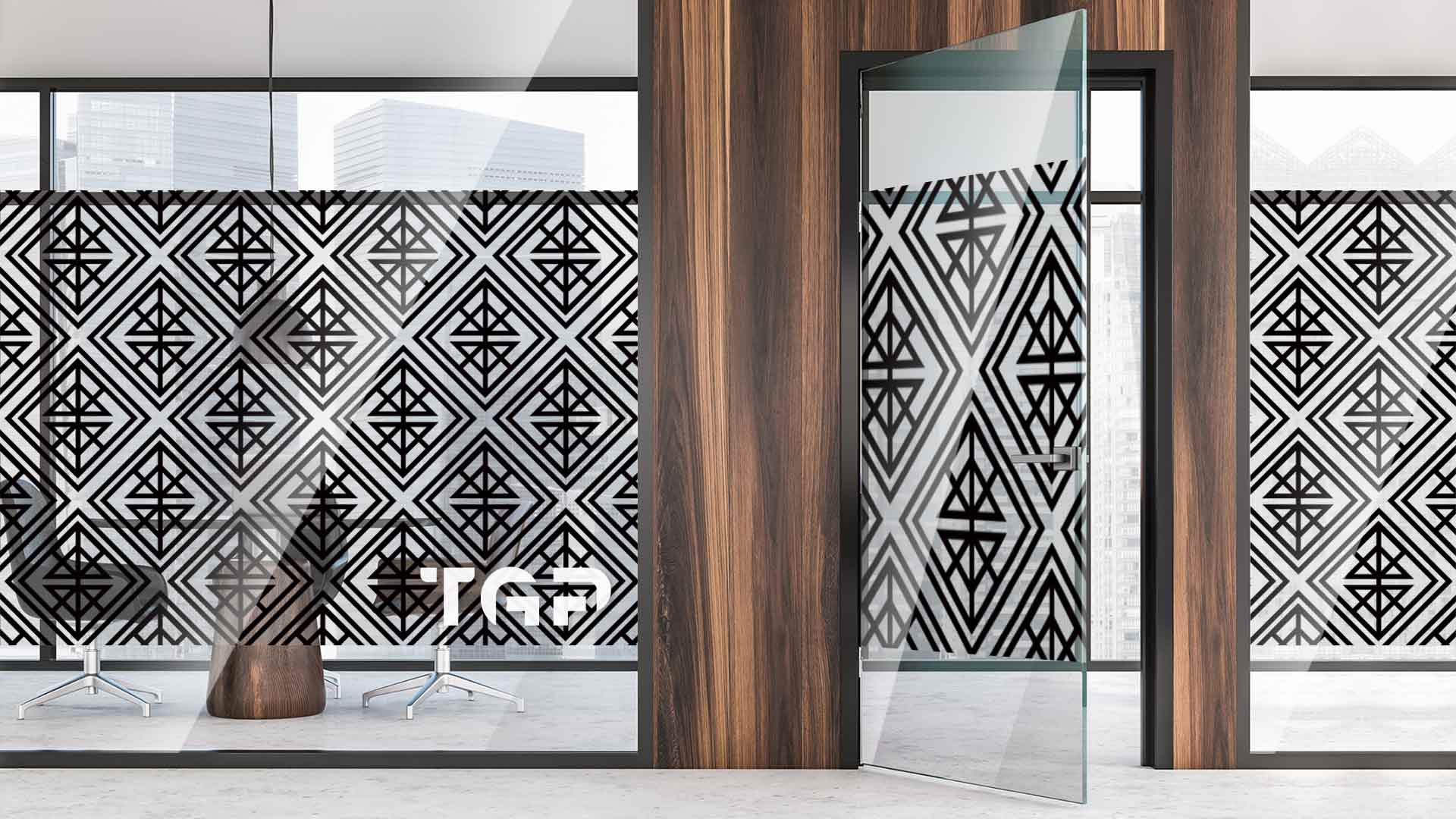 Partitie sticla printata office Luxury