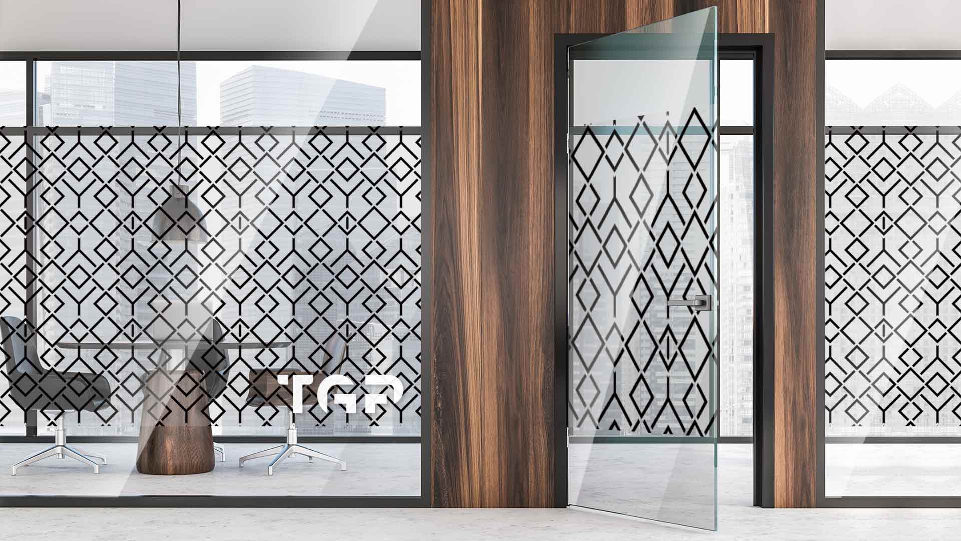 Partitie sticla printata office Luxury