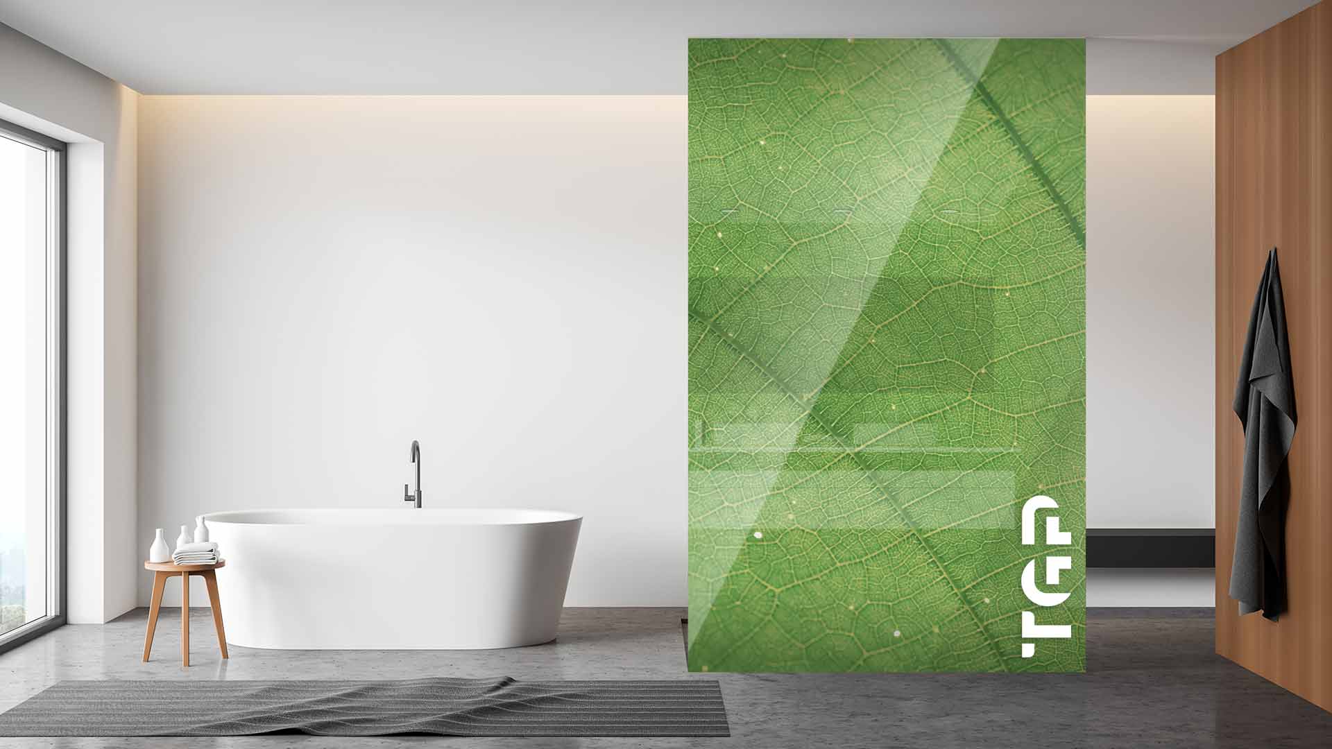 MCR004 Paravan dus din sticlă printată