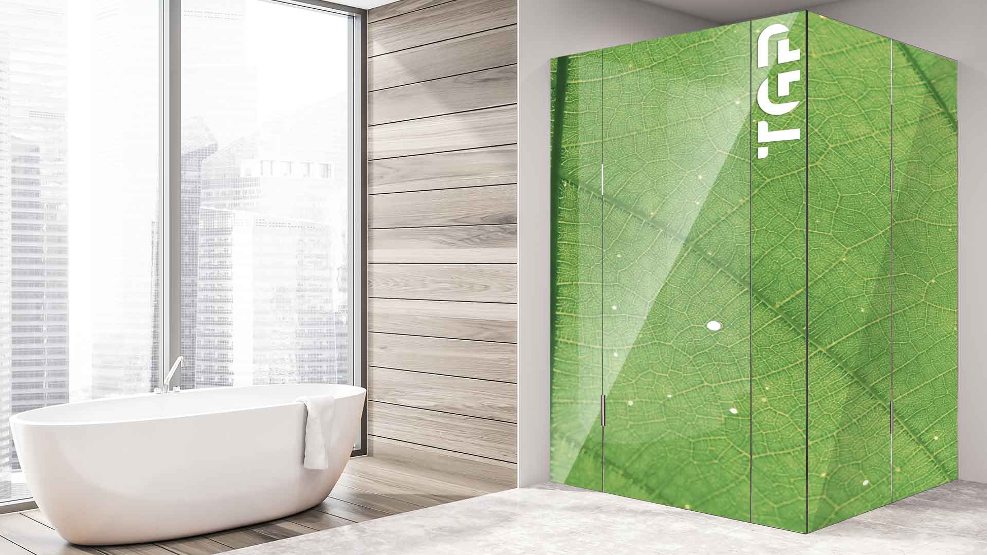 MCR004 cabina dus sticlă printată