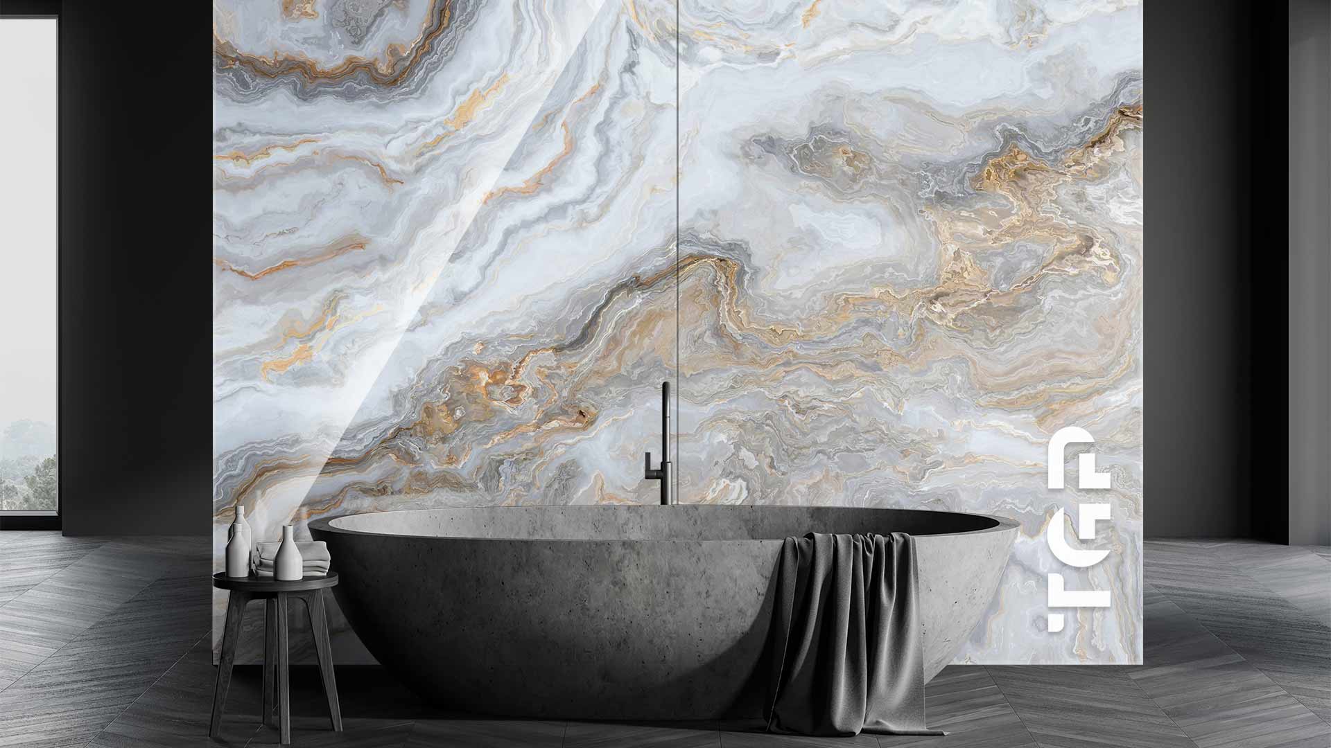 MRB042 sticlă printată baie placare perete