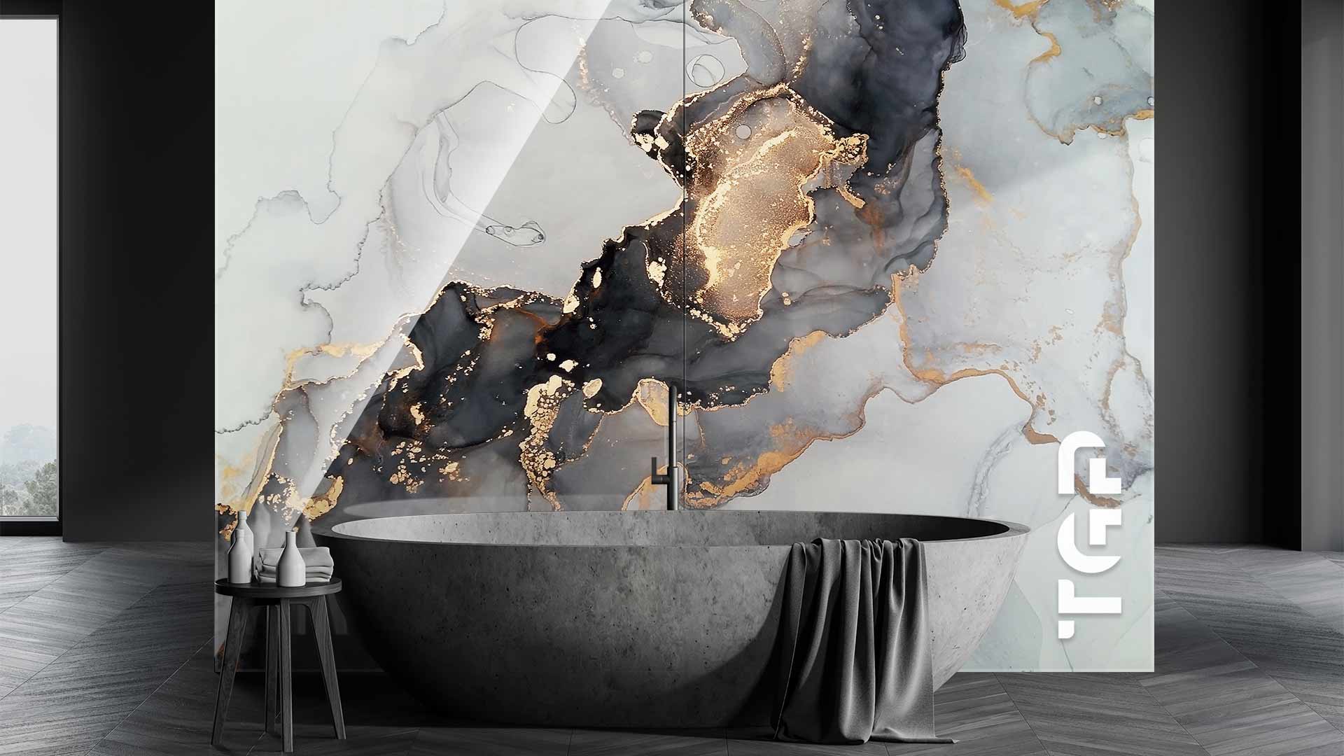 MRB044 sticlă printată baie placare perete