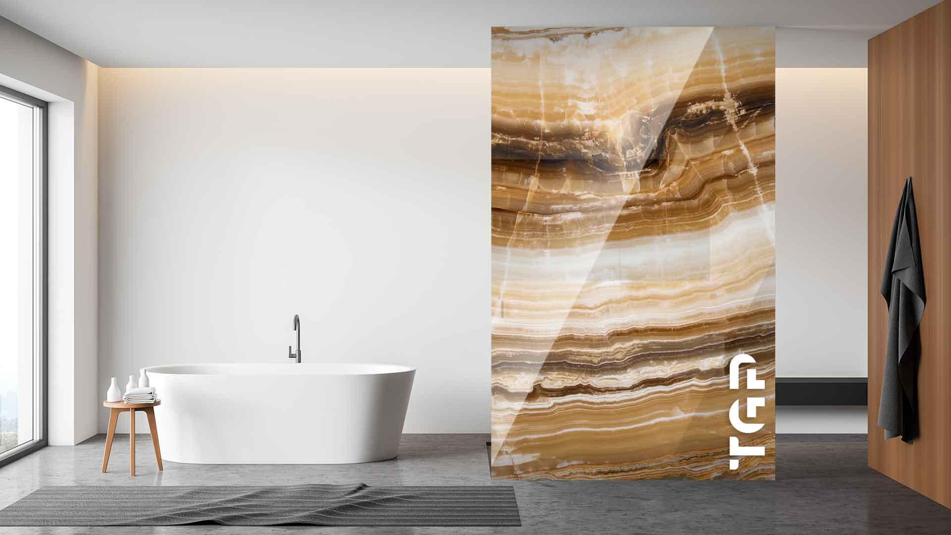 PCS001 Paravan dus sticla printata