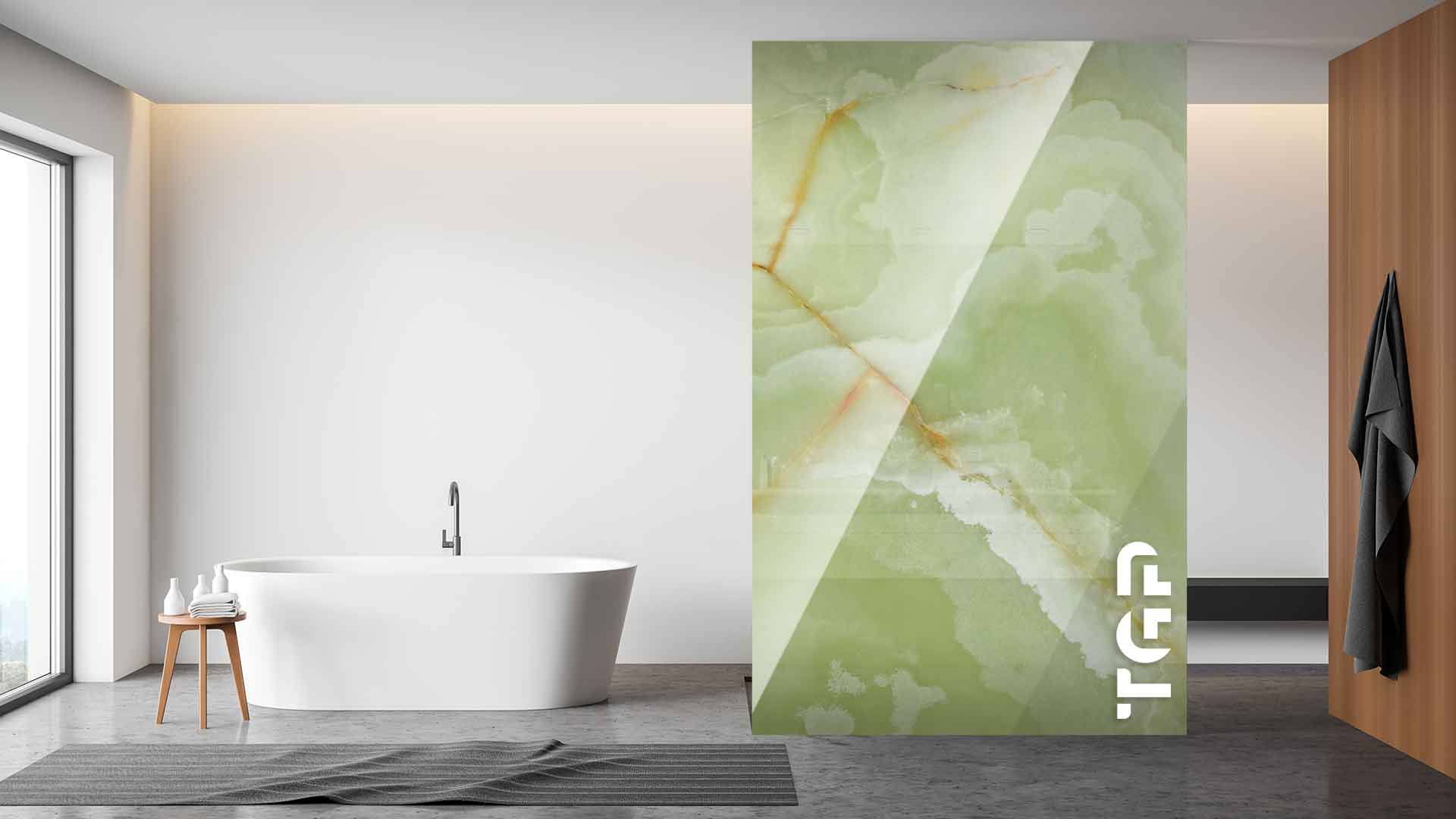 PCS007 Paravan dus sticla printata