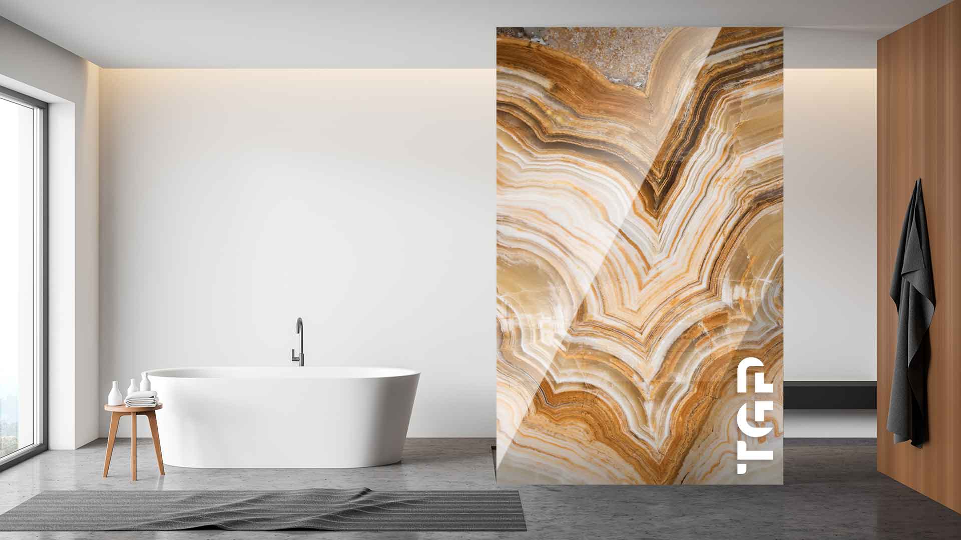 PCS009 Paravan dus sticla printata