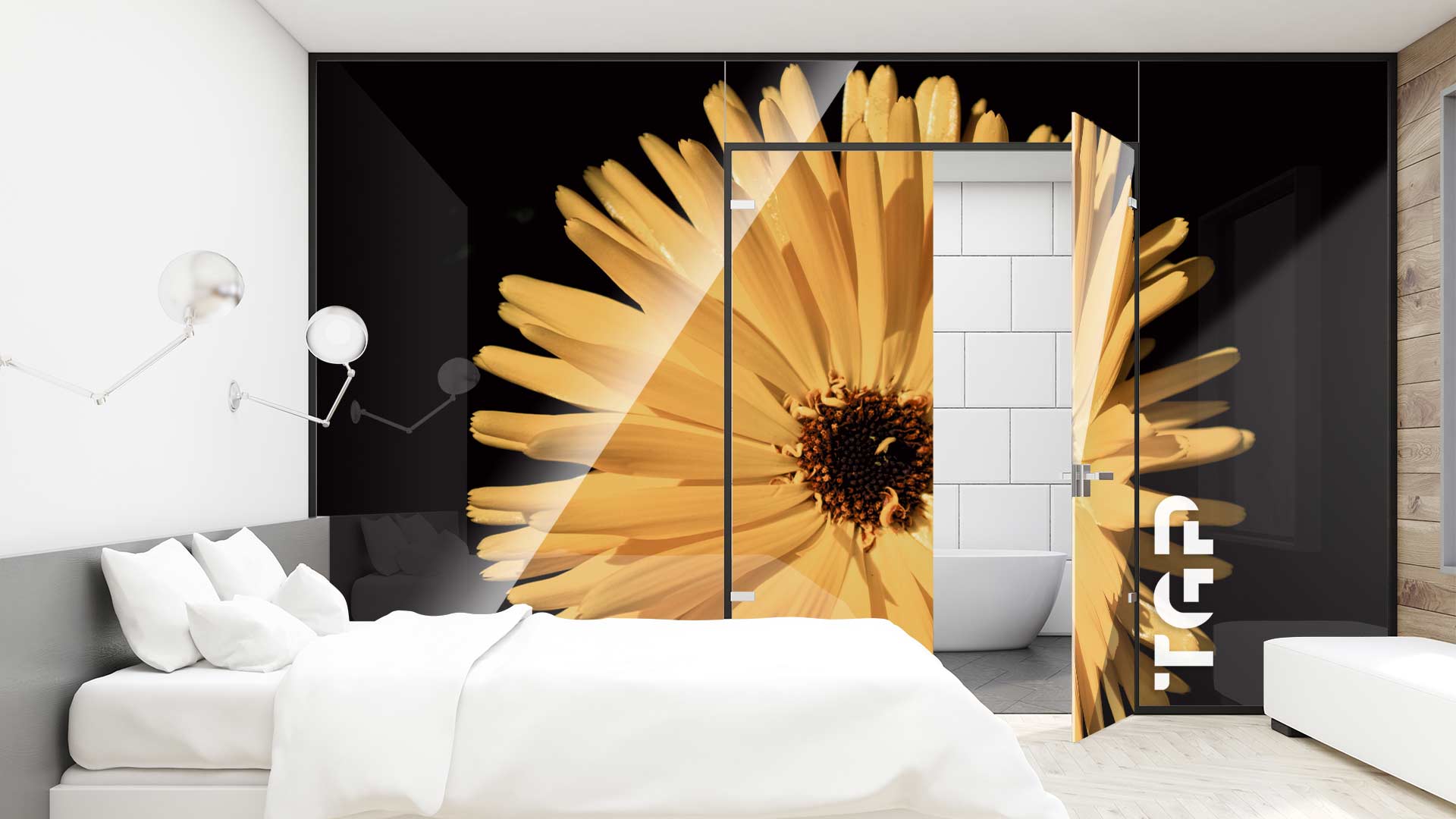Perete sticla printata FLW007,