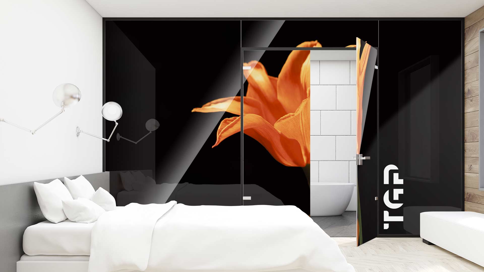 Perete sticla printata FLW020