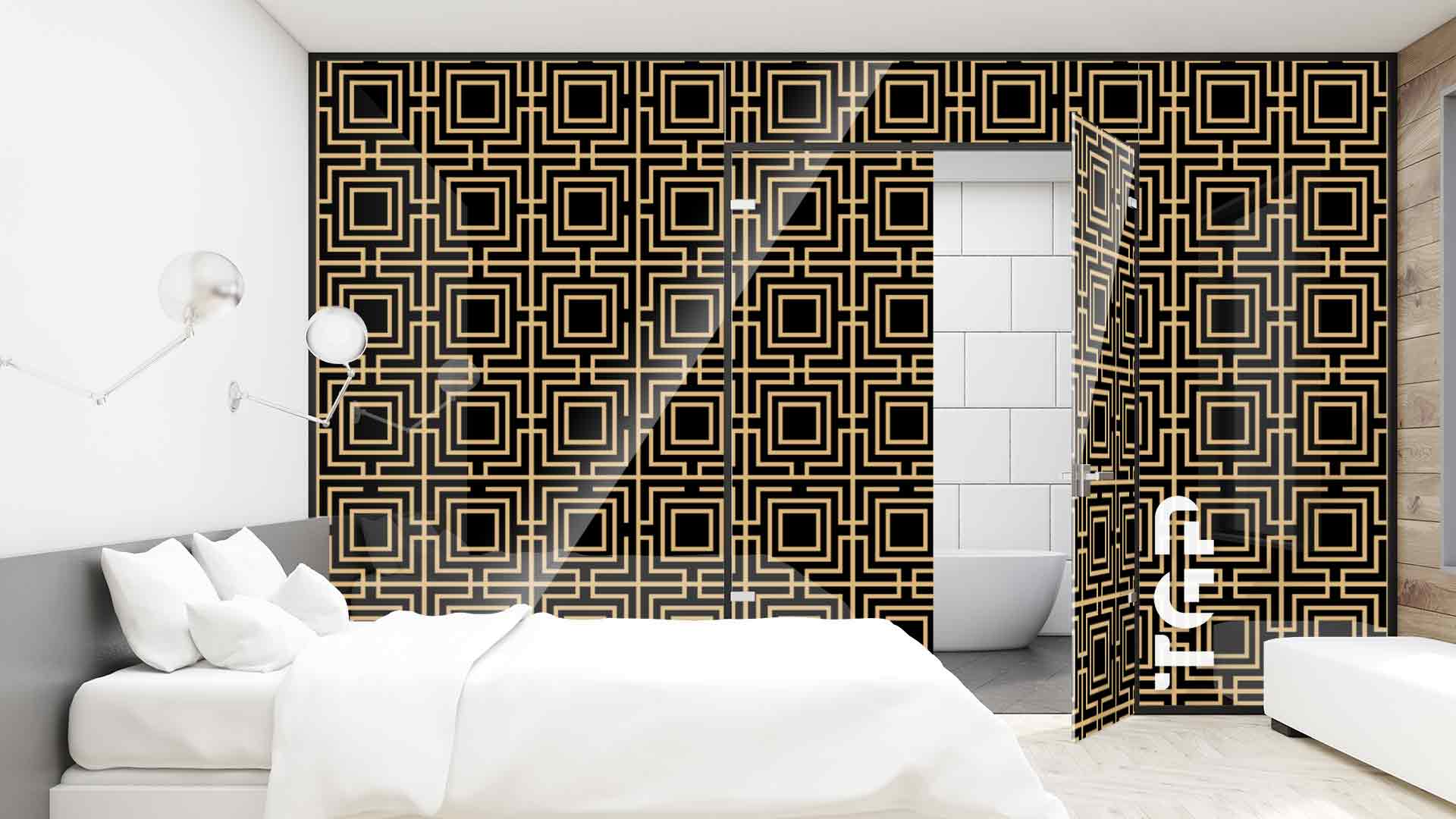 Perete sticla printata LUX011-BK Perete sticla printata LUX011-BK