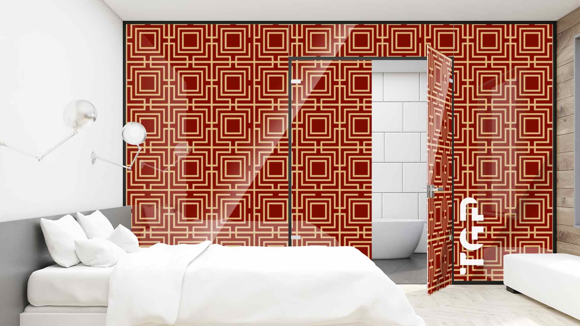 Perete sticla printata LUX011-R Perete sticla printata LUX011-R