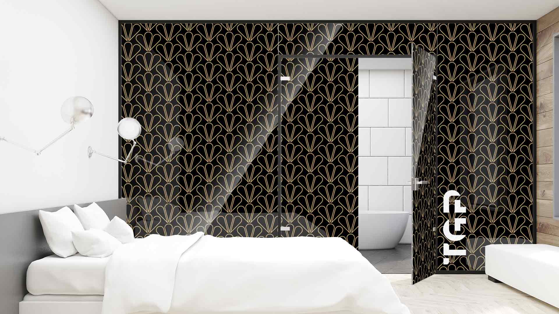 Perete sticla printata LUX018-BK Perete sticla printata LUX018-BK