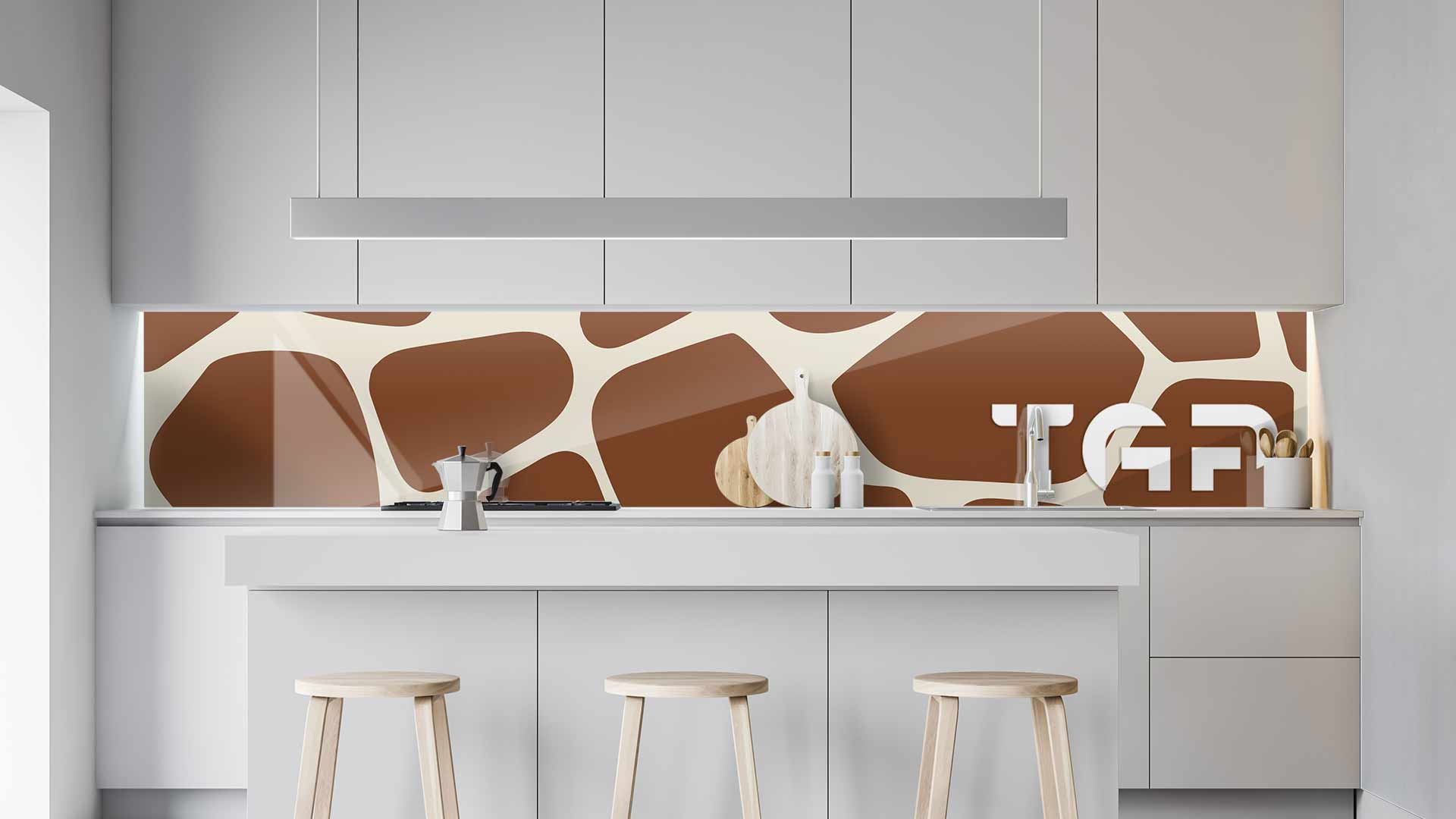 SFR002 sticlă printată bucătărie contrablat