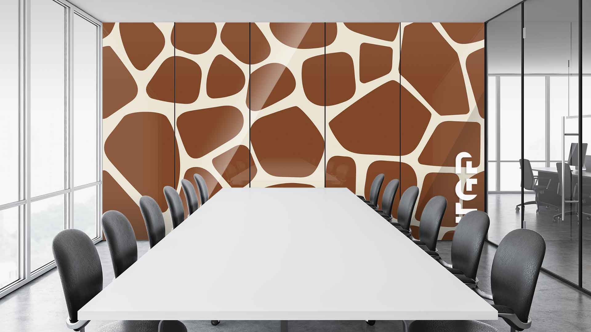 SFR002 sticlă printată office placare perete