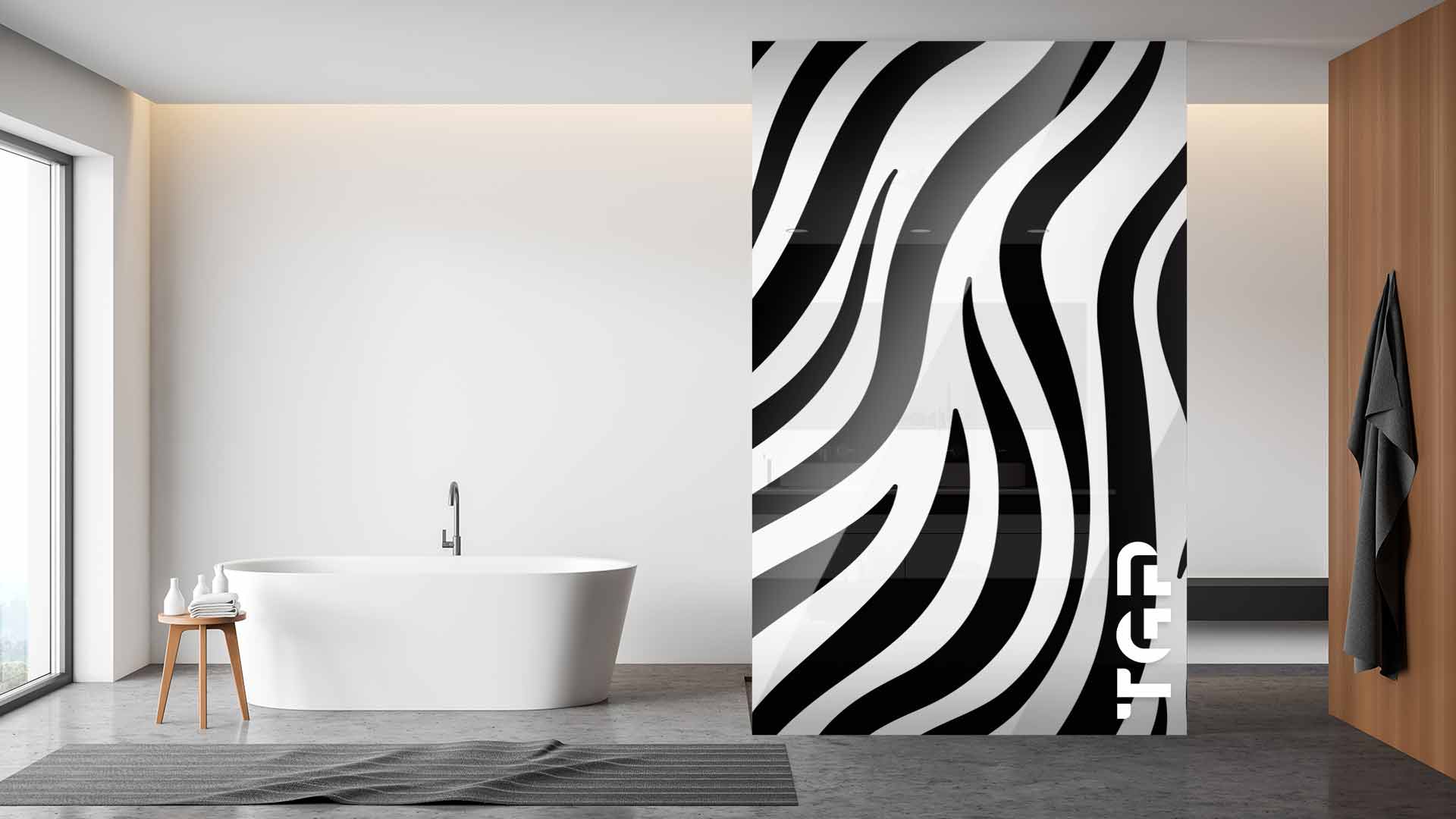 SFR003 Paravan dus din sticlă printată SFR003 Paravan dus din sticlă printată