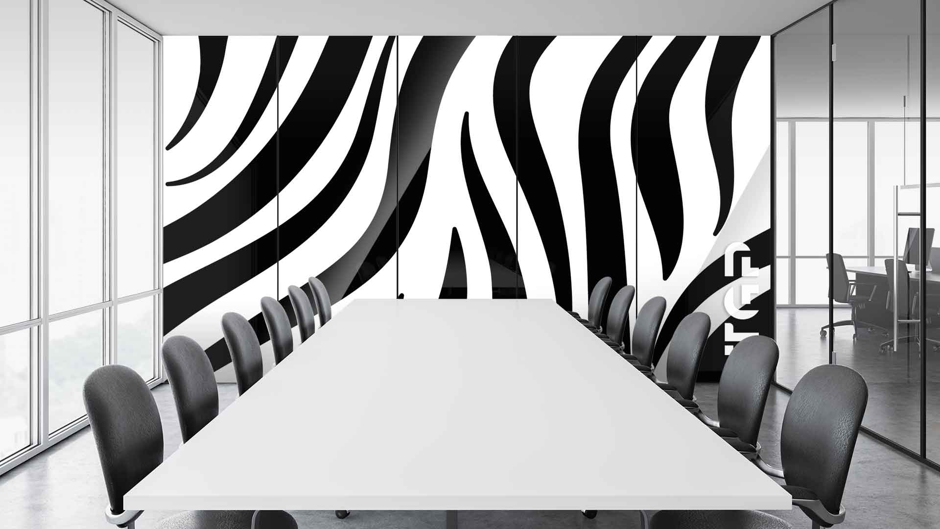 SFR003 sticlă printată office placare perete