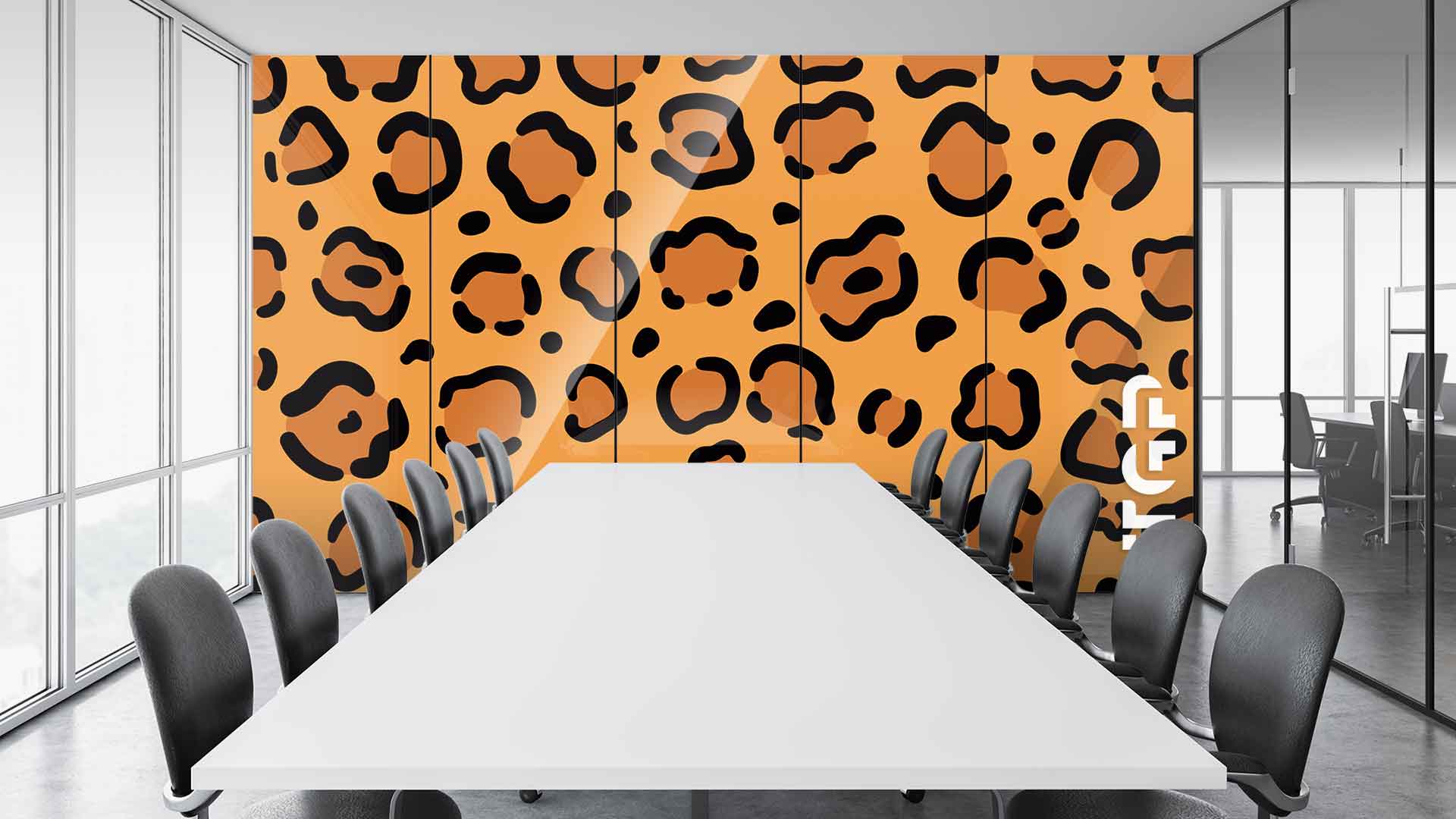 SFR004 sticlă printată office placare perete