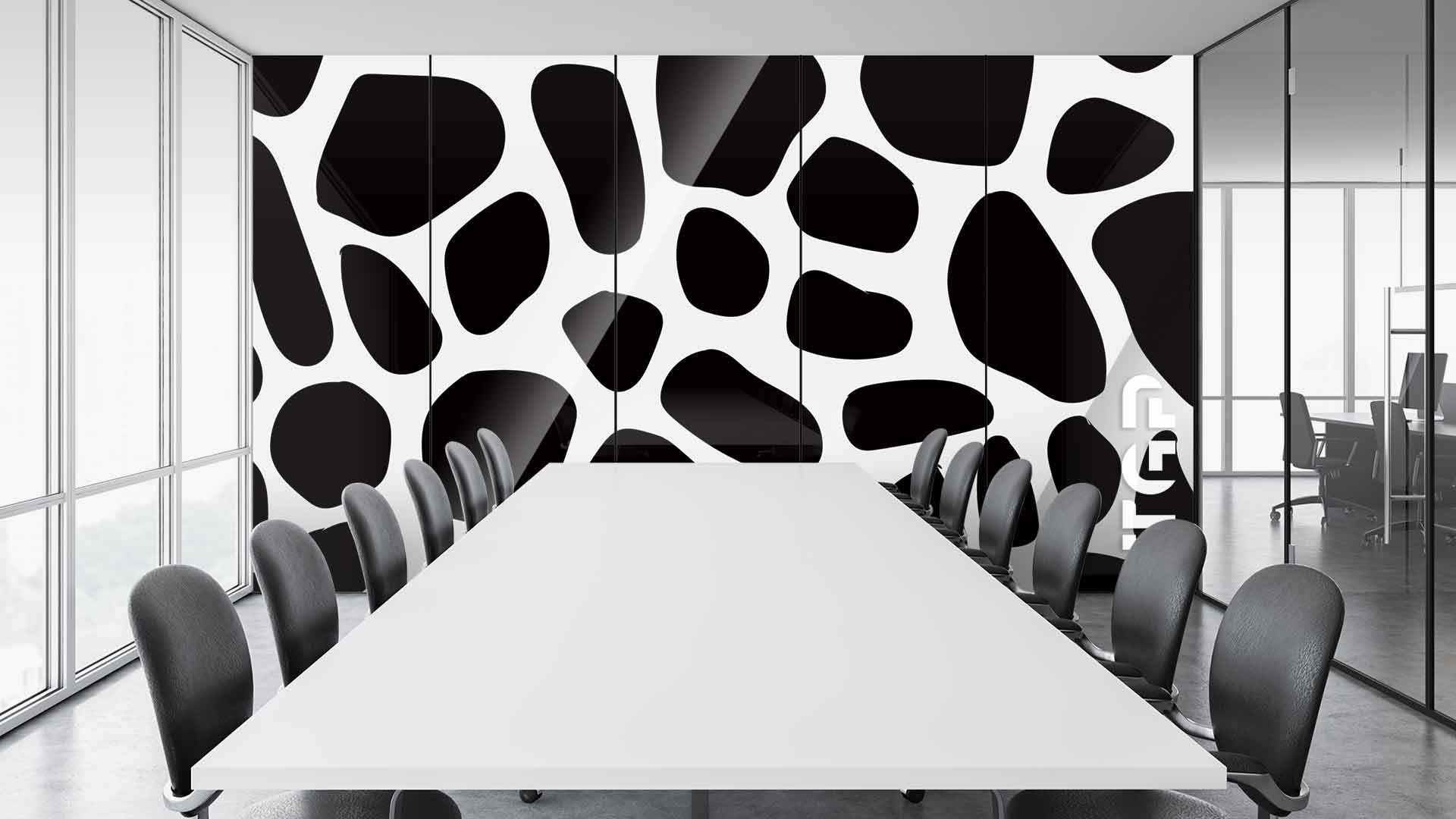 SFR008 sticlă printată office placare perete