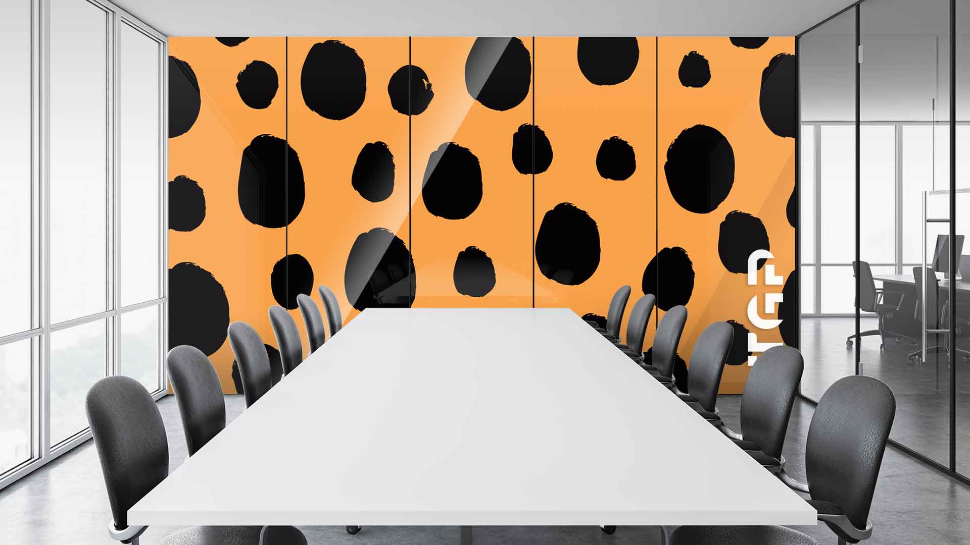 SFR009 sticlă printată office placare perete