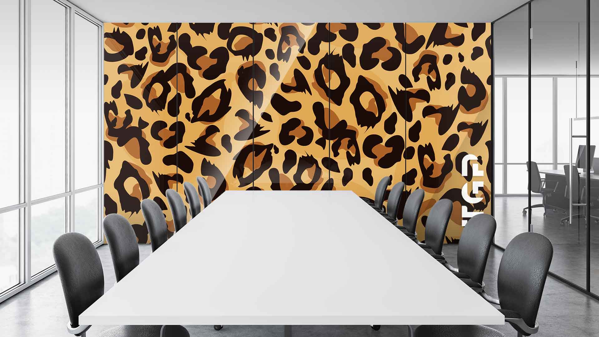 SFR010 sticlă printată office placare perete