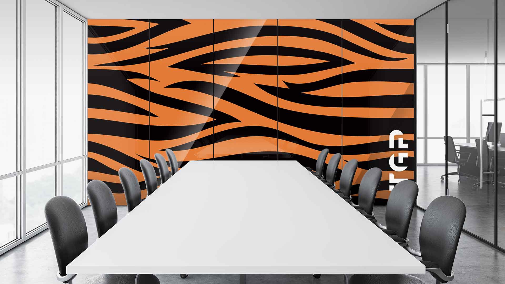 SFR015 sticlă printată office placare perete