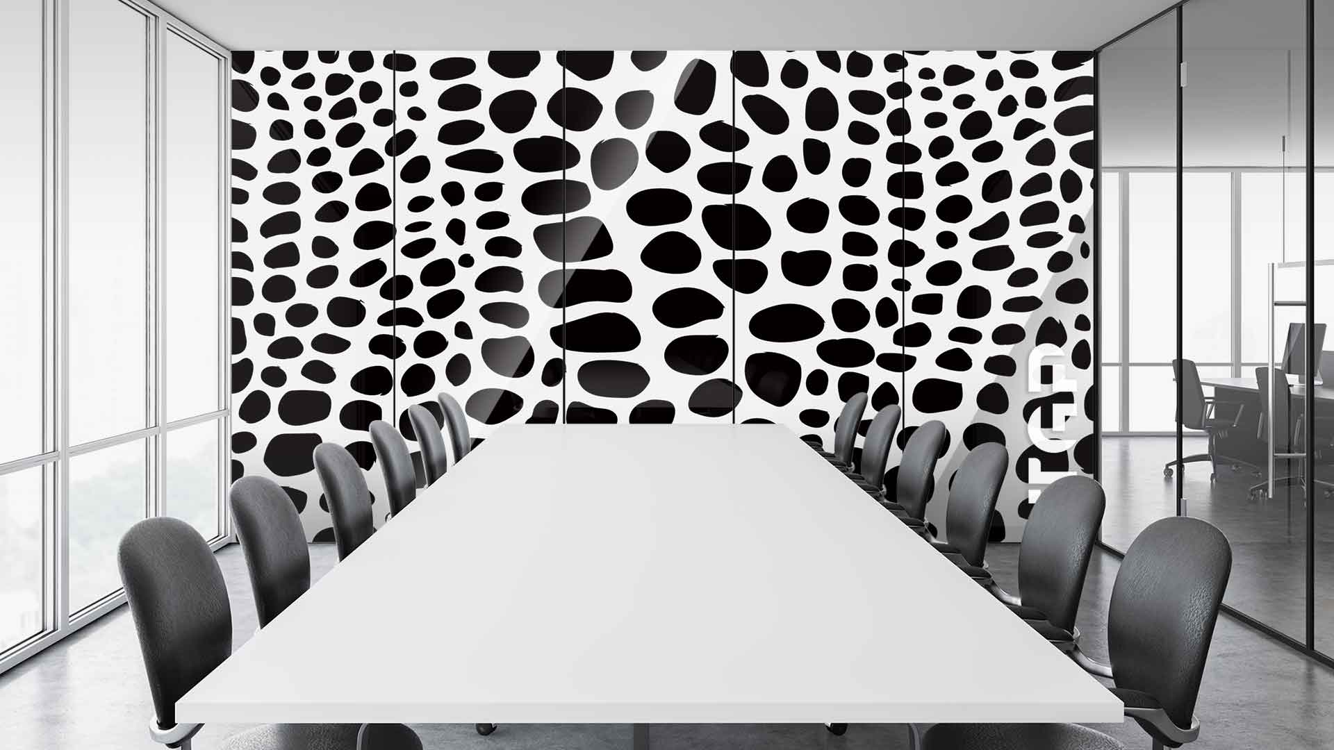 SFR012 sticlă printată office placare perete