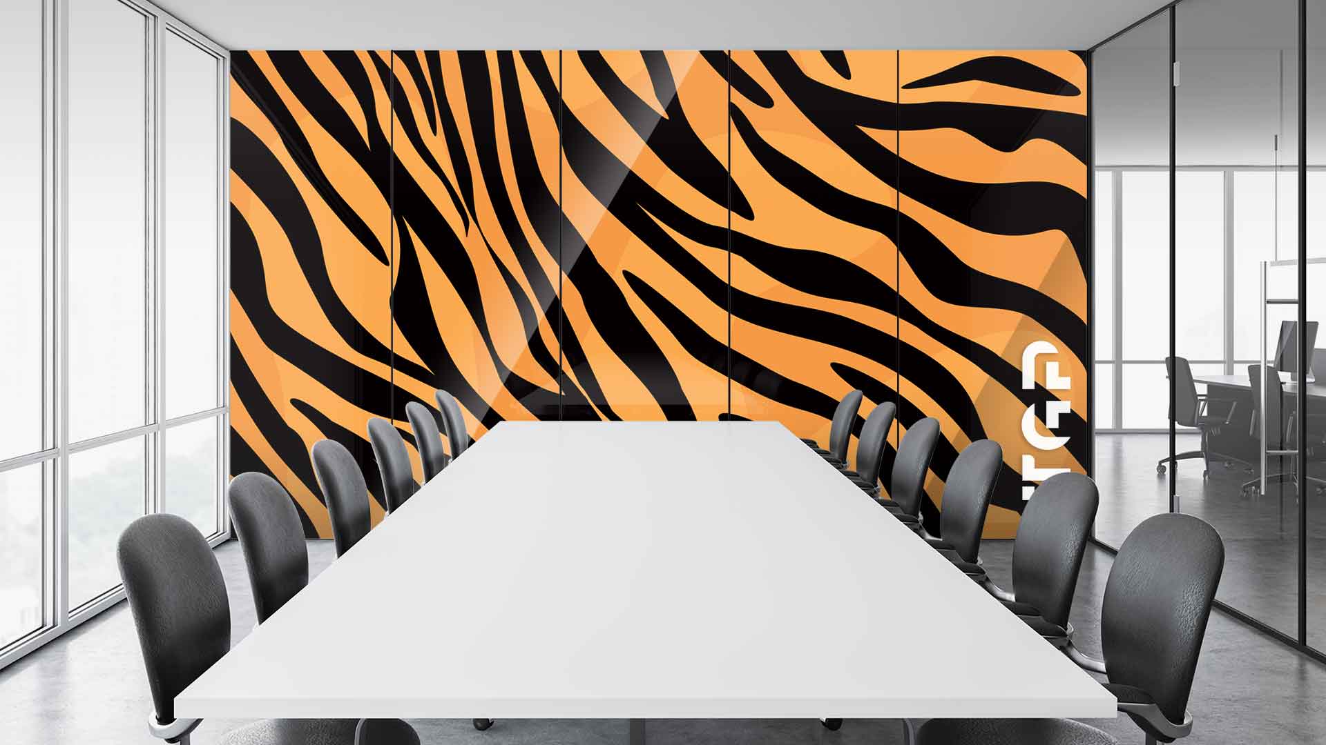 SFR013 sticlă printată office placare perete