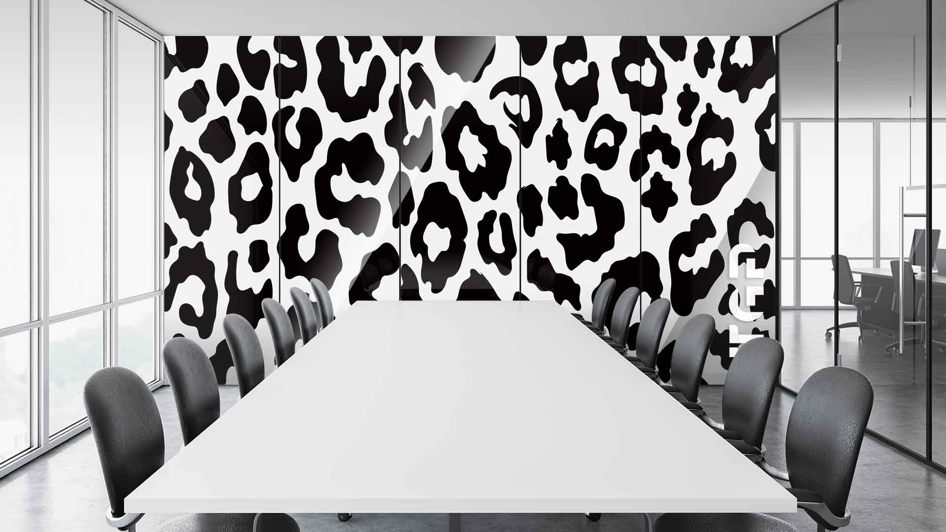 SFR014 sticlă printată office placare perete