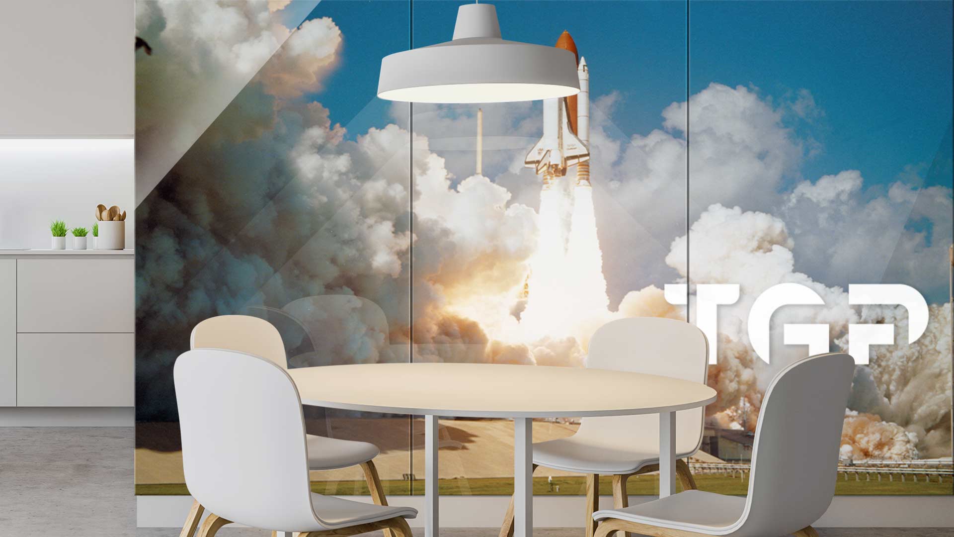 SPC004 placare perete sticlă printată bucătărie