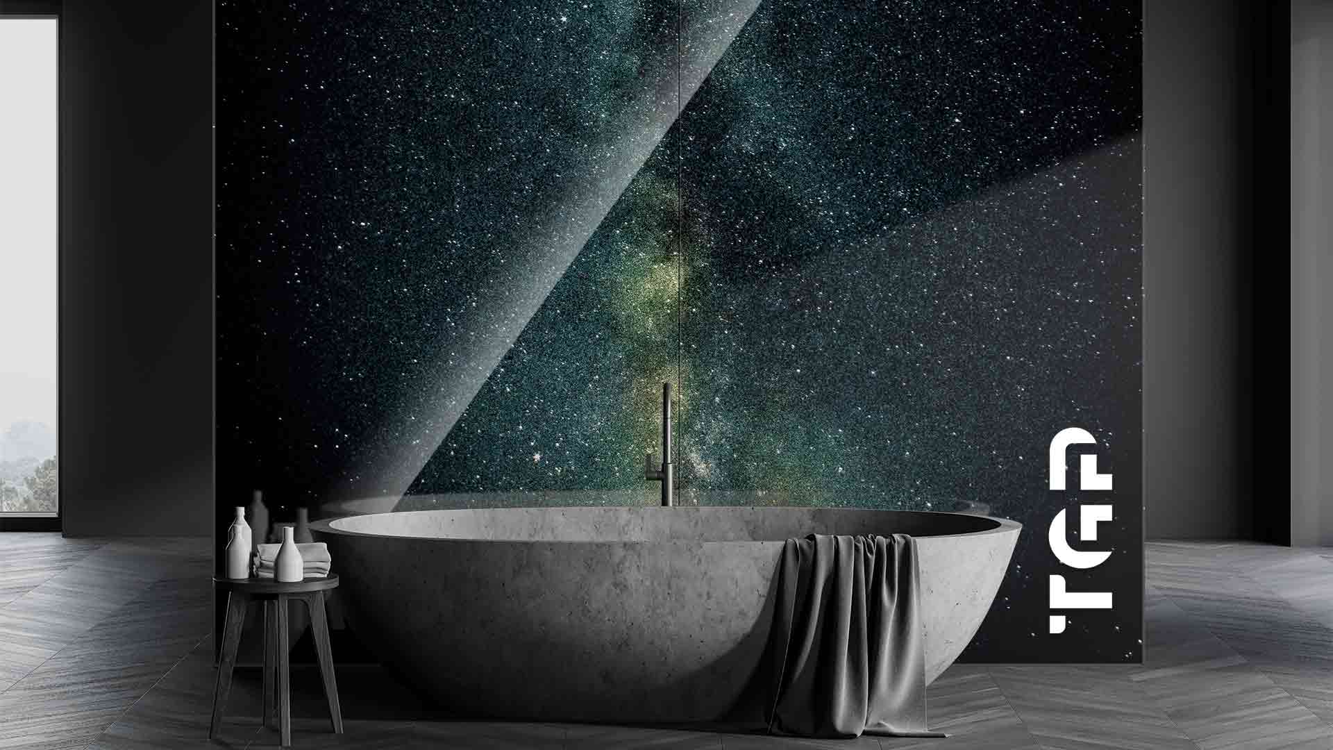 SPC014 placare perete sticla printata baie SPC014 placare perete sticla printata baie