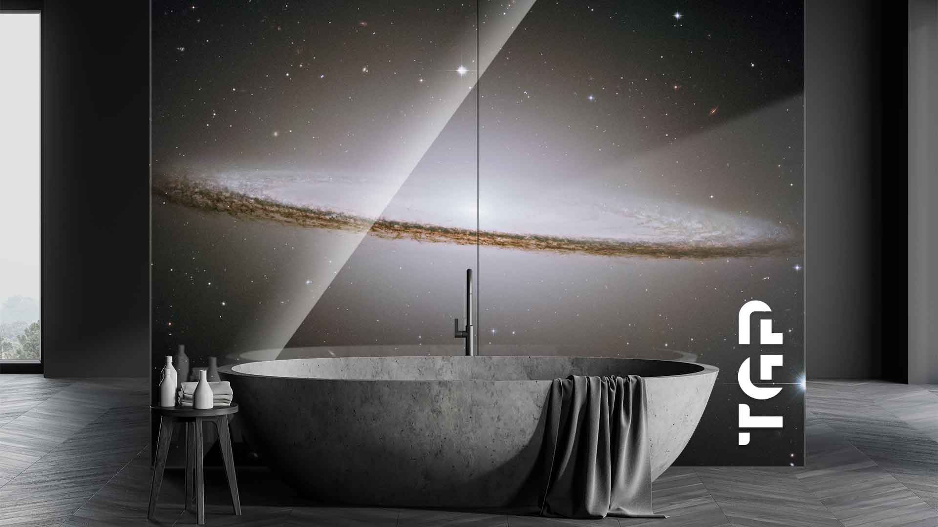 SPC016 placare perete sticla printata baie SPC016 placare perete sticla printata baie