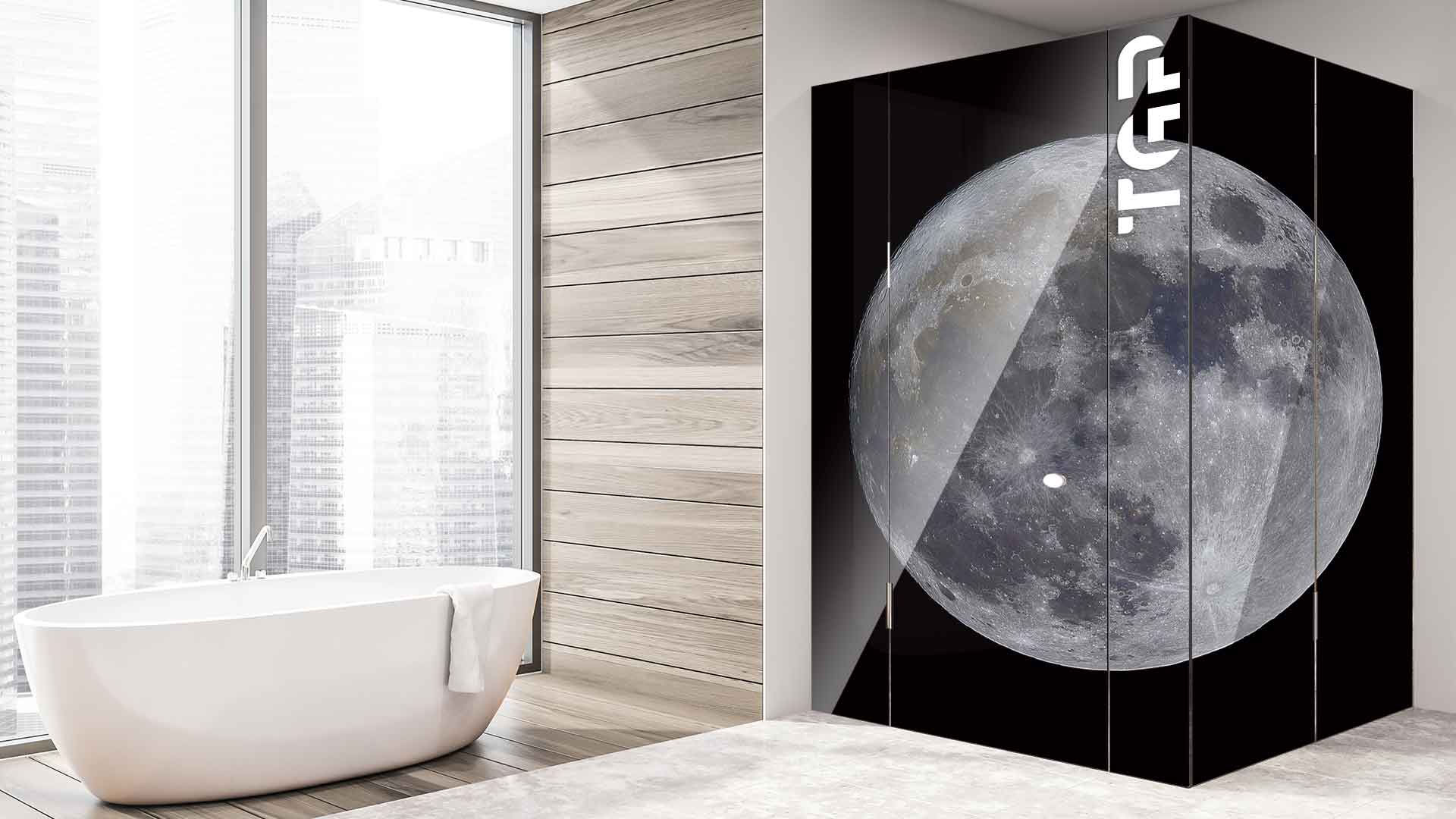 SPC020 cabina dus sticla printata