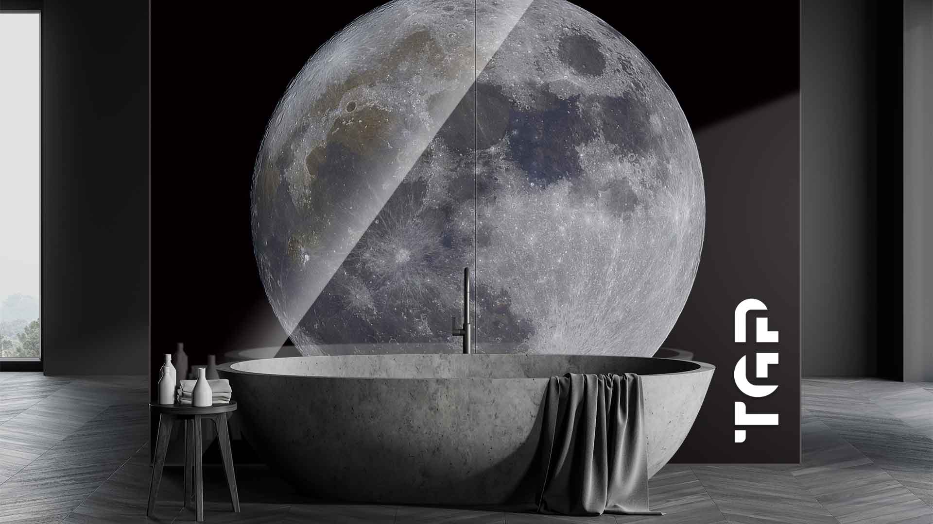 SPC020 placare perete sticla printata baie SPC020 placare perete sticla printata baie