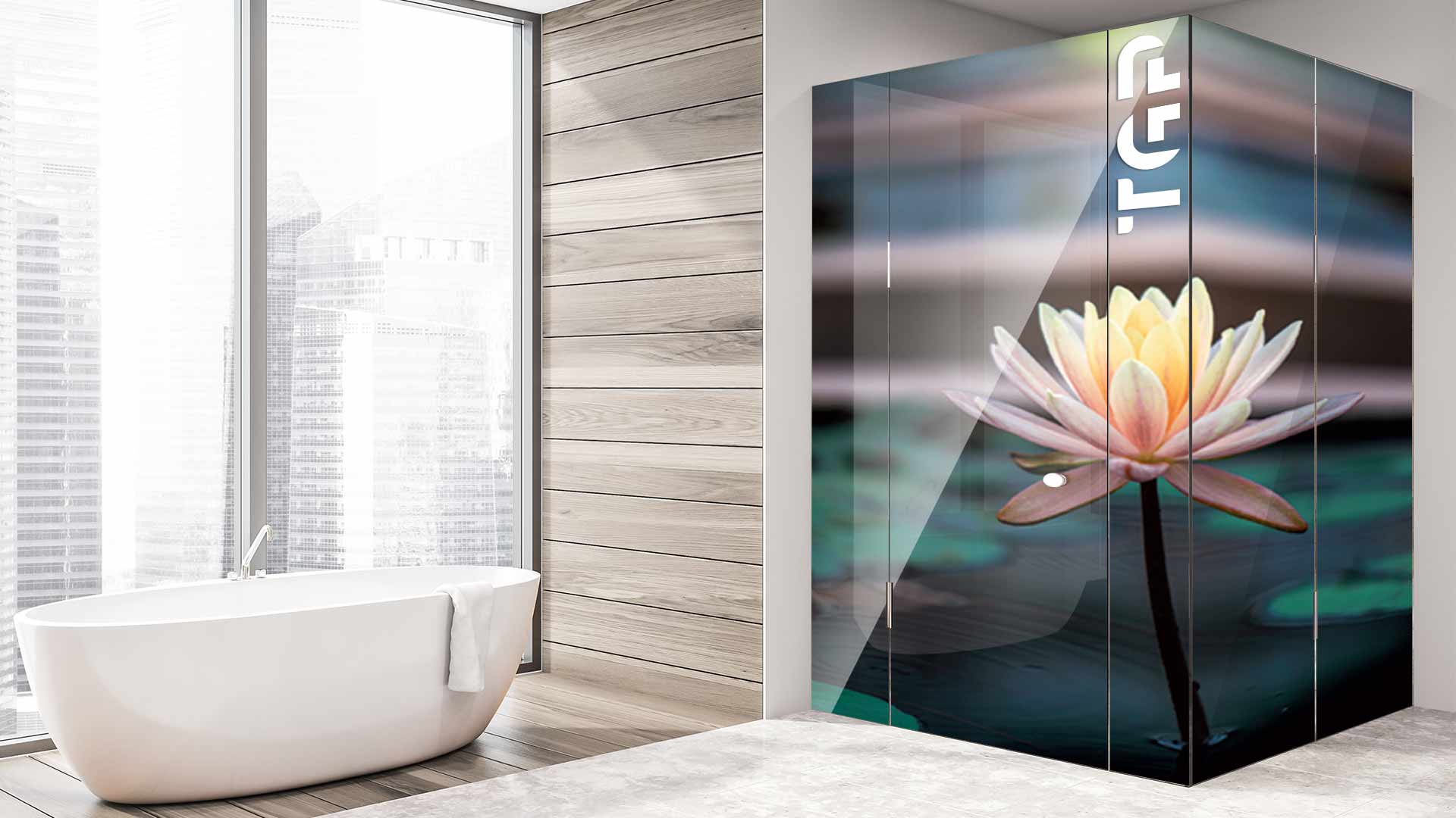 ZEN008 model sticlă printată baie cabina dus ZEN008 model sticlă printată baie cabina dus